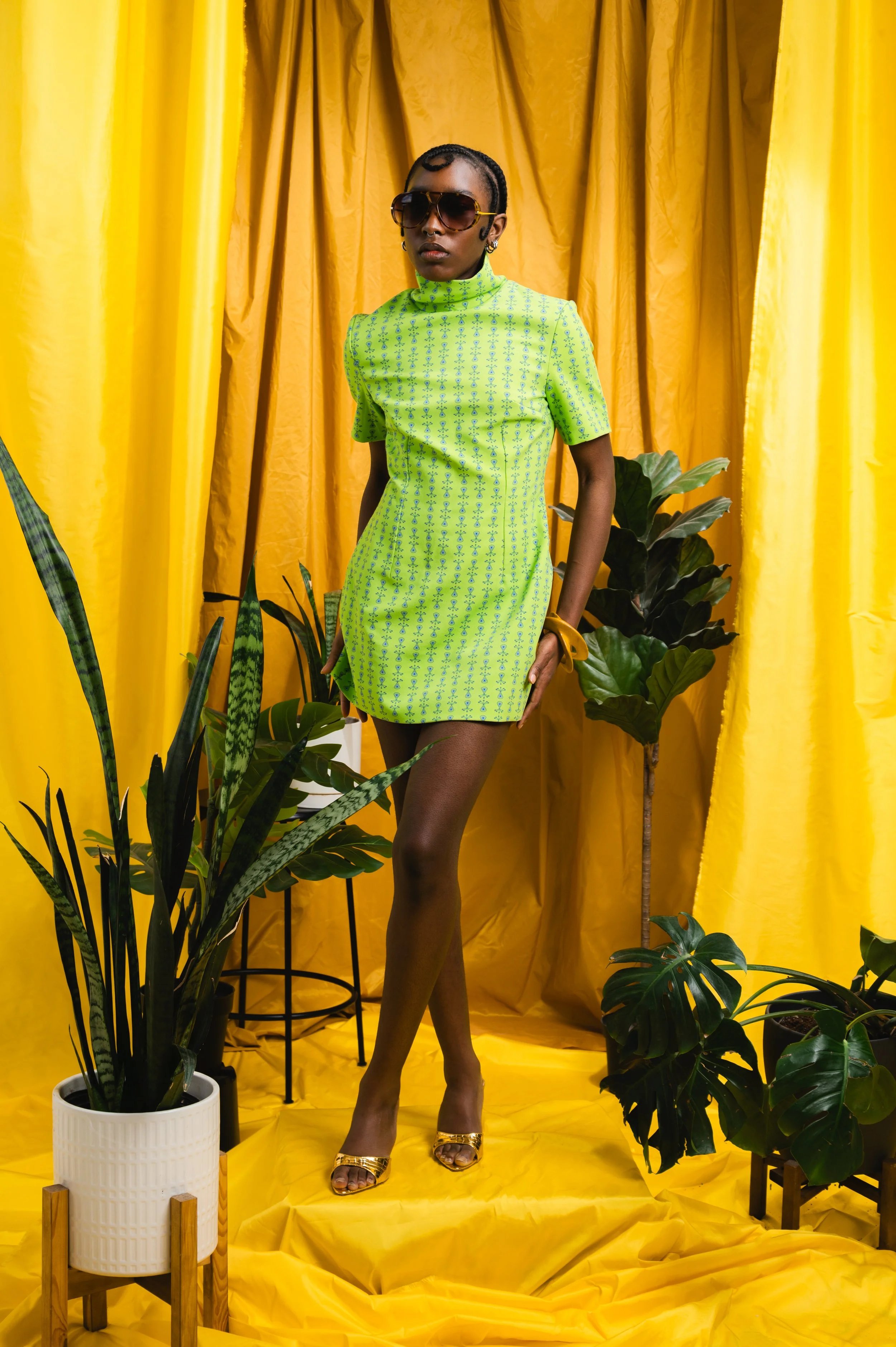 "TRIUMPHANT" Printed Mini Dress