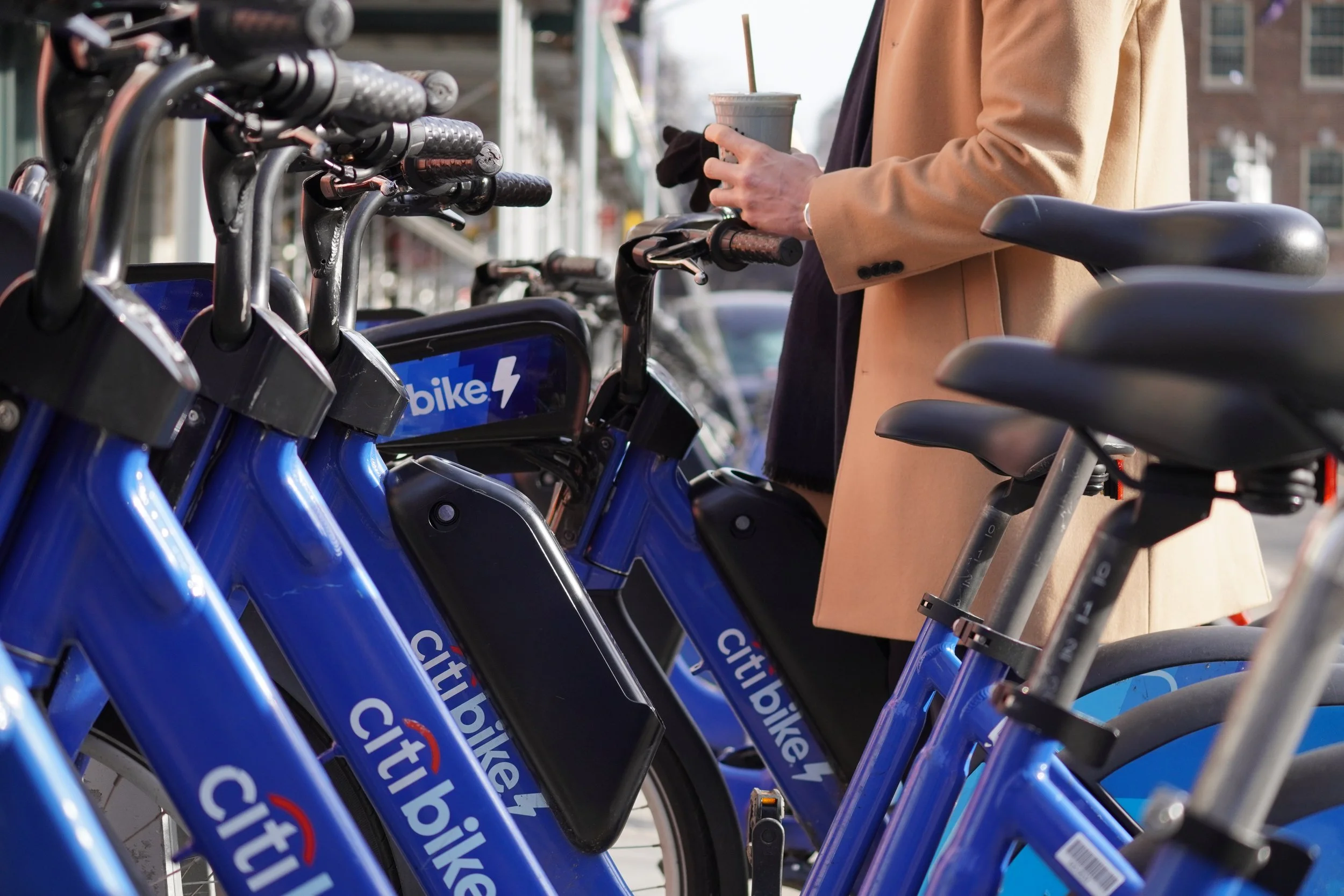 Business Biker with Matcha