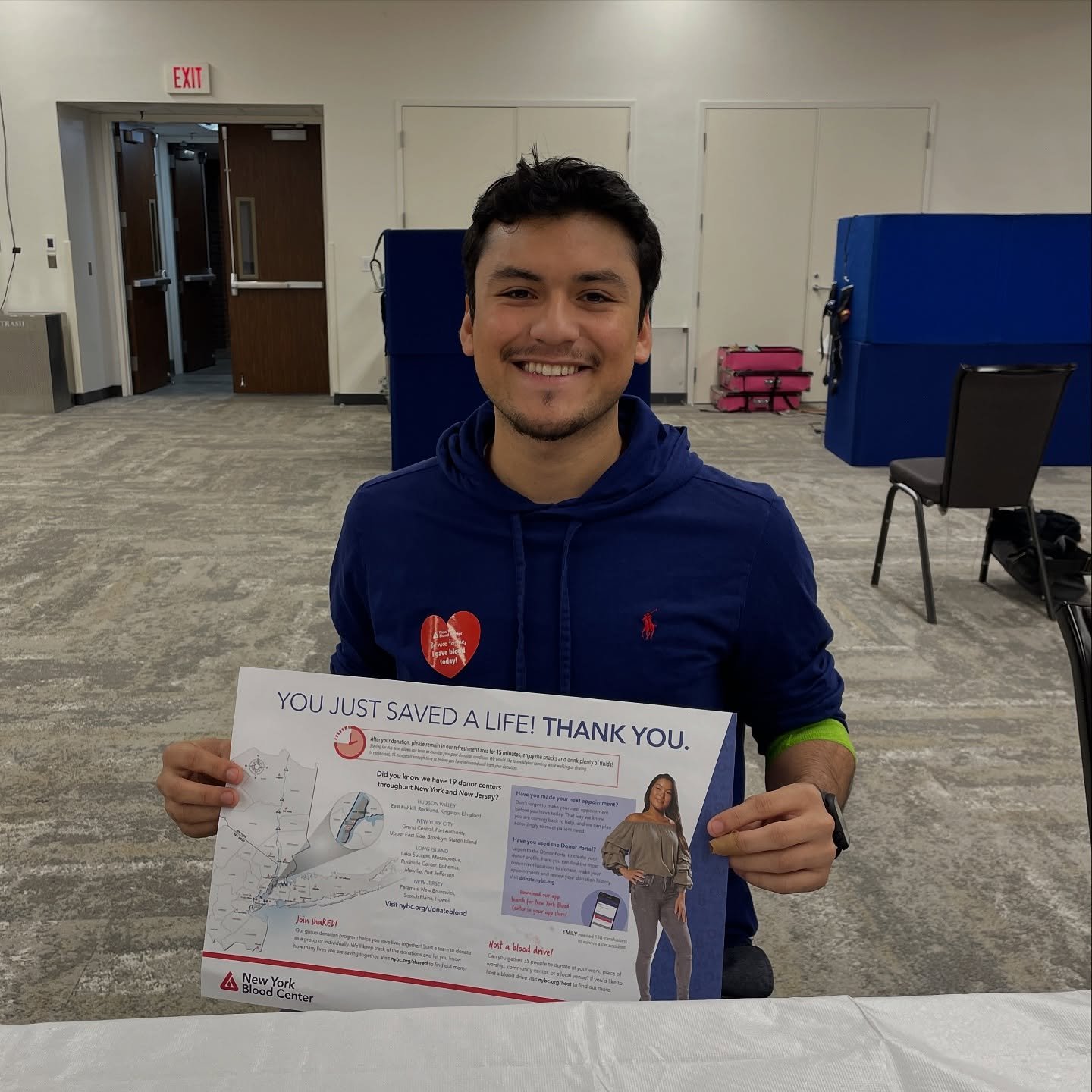 Even a rainy day did not stop me from doing my part and help save lives by donating blood at the Busch Student Center!! ☔️

Did you know that a single blood donation can save up to 3 lives, and that about every 2 seconds, someone in the U.S. needs bl