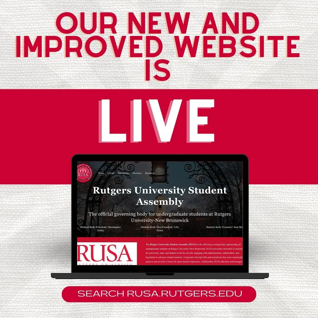 A whole new look to the RUSA website!!! Check out the new, updated website now and comment down below what feature you like the most! Search rusa.rutgers.edu to see it 🔗