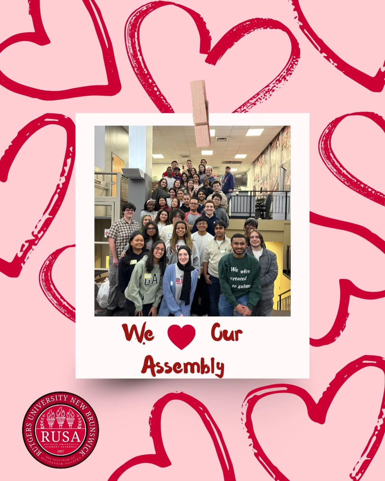 We LOVE our assembly and we LOVE you @rutgersnb ! Remember that RUSA will always be here for you as your governing body ❤️