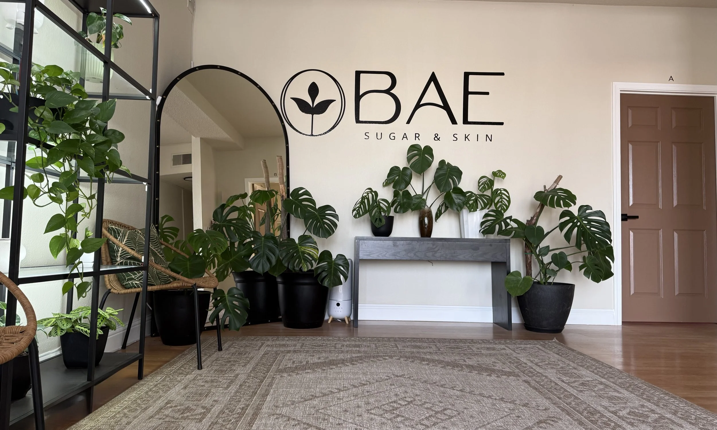 Waiting room at BAE Sugar & Skin