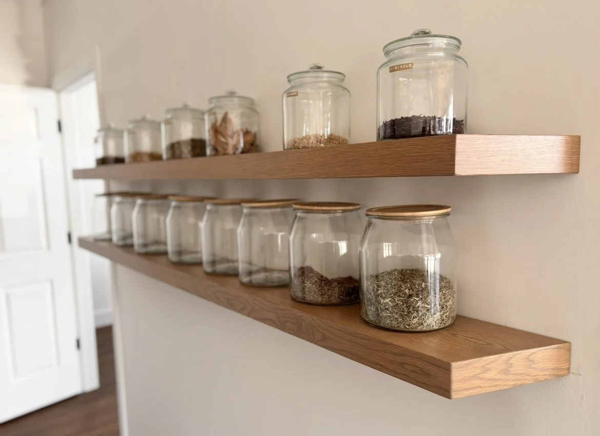 Custom Floating Shelves