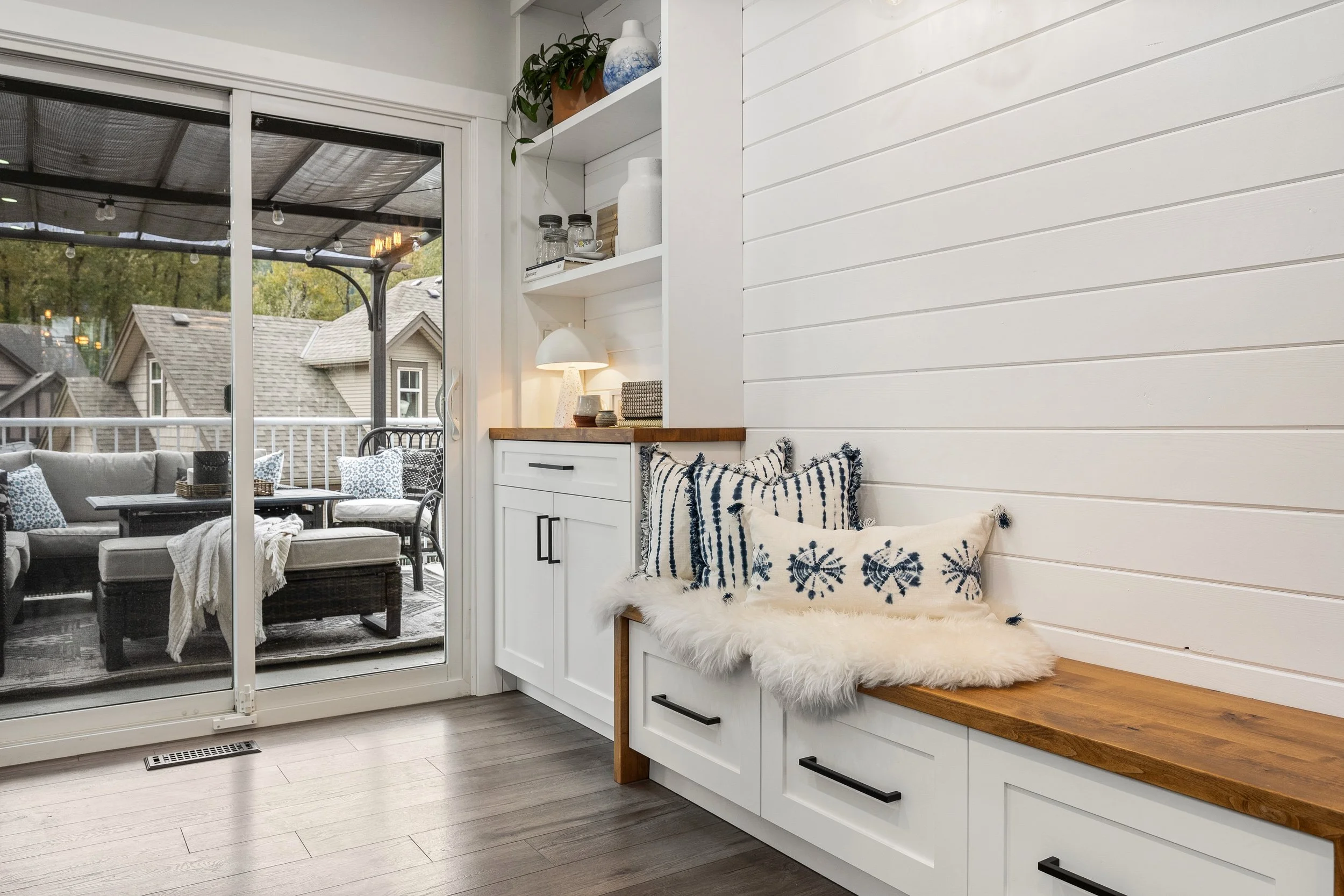 Custom built-in storage and drawers