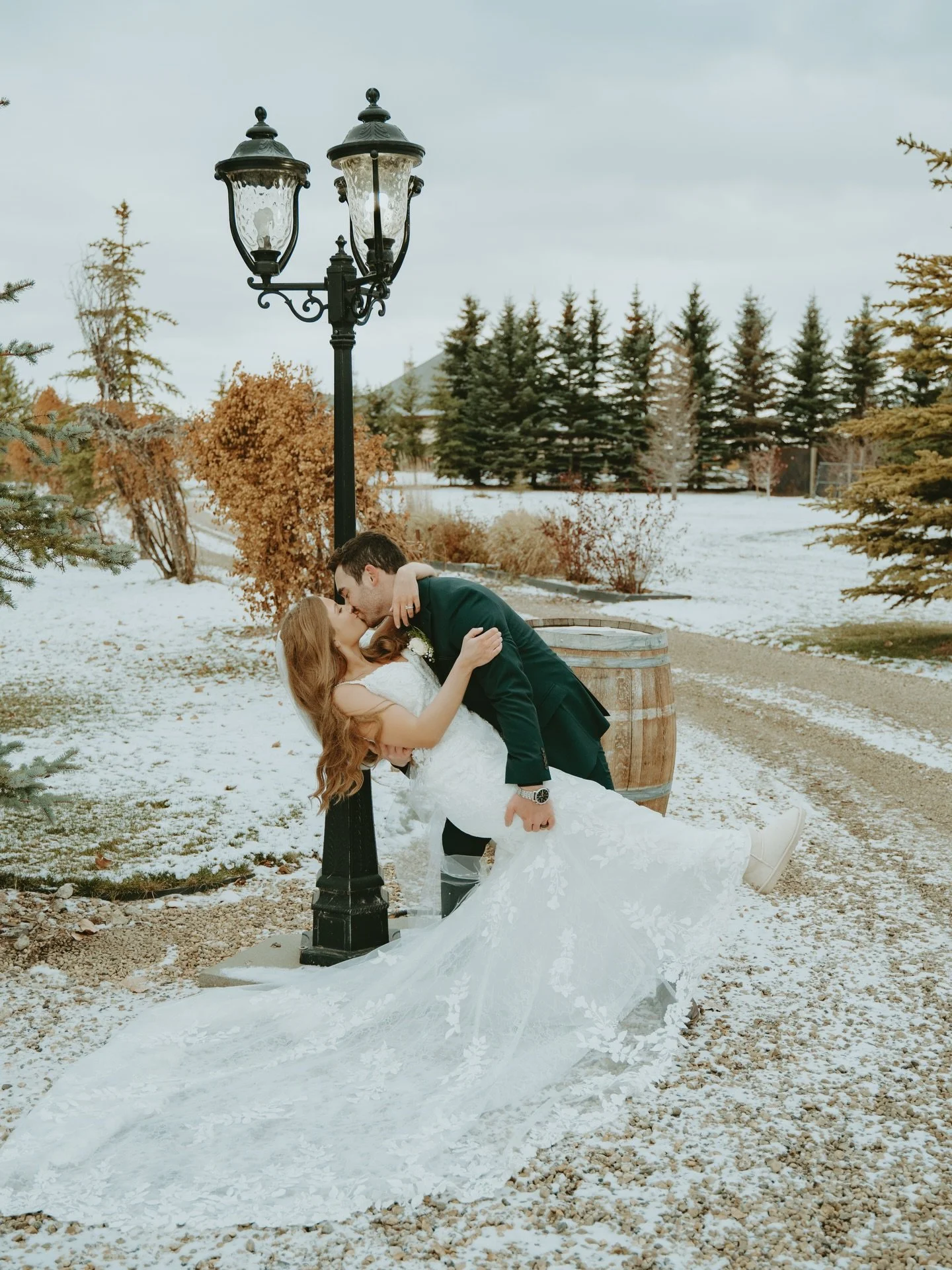 Throwback to this lovely snowy day - it may be cold outside but we&rsquo;re keeping our spirits up with gratitude for all the amazing couples we&rsquo;ve had and that are to come 

Venue: @tangledrootsyeg 
Photographer: @daintydevelopsphotography 

#