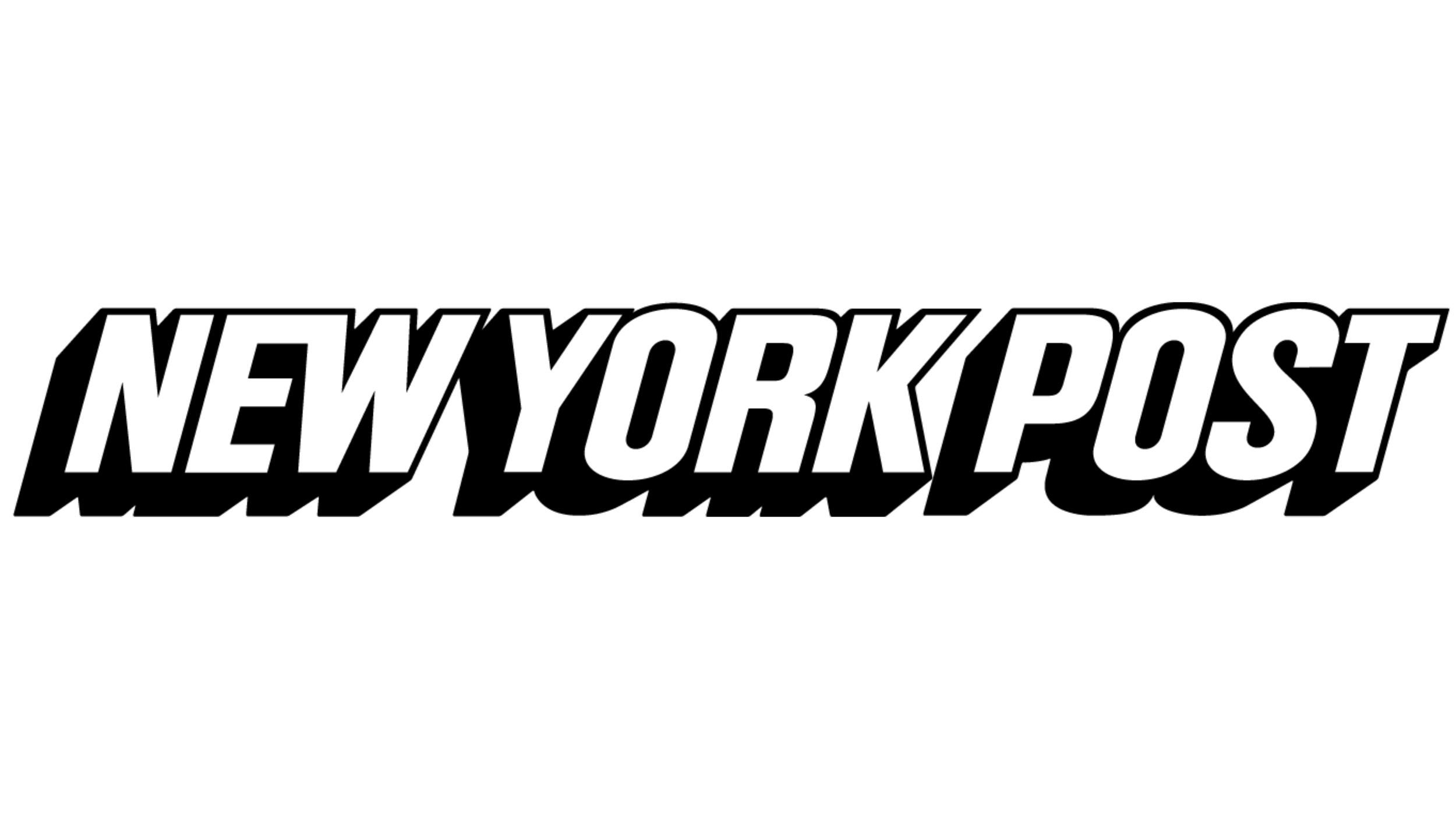 new york post logo in white