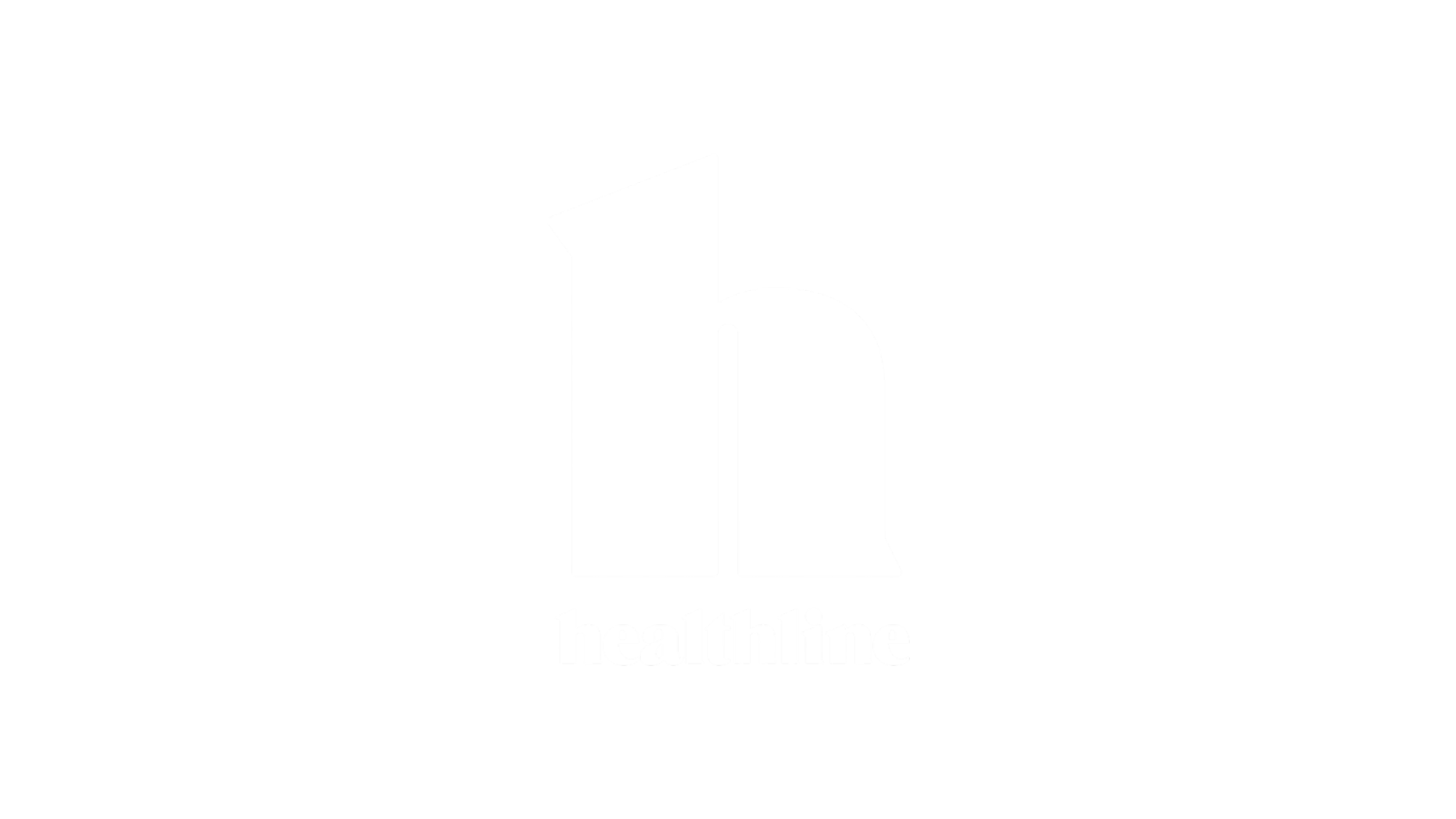 healthline logo white