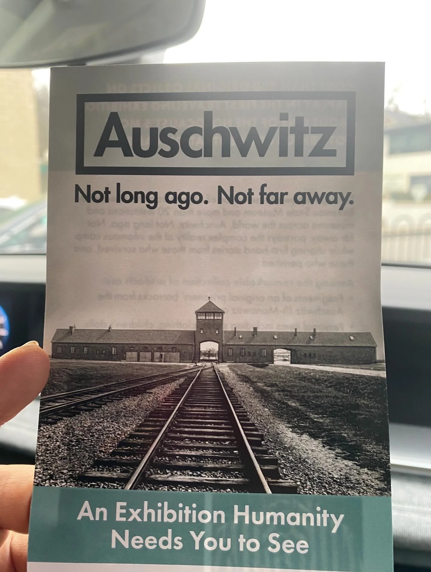Jeff and I took a trip to Cincinnati today to the Auschwitz exhibition at the Cincy Museum. @cincymuseum 

Knowing what happened in the past helps us notice the warning signs that can show up again&mdash;often more subtly than we expect. It is the sa