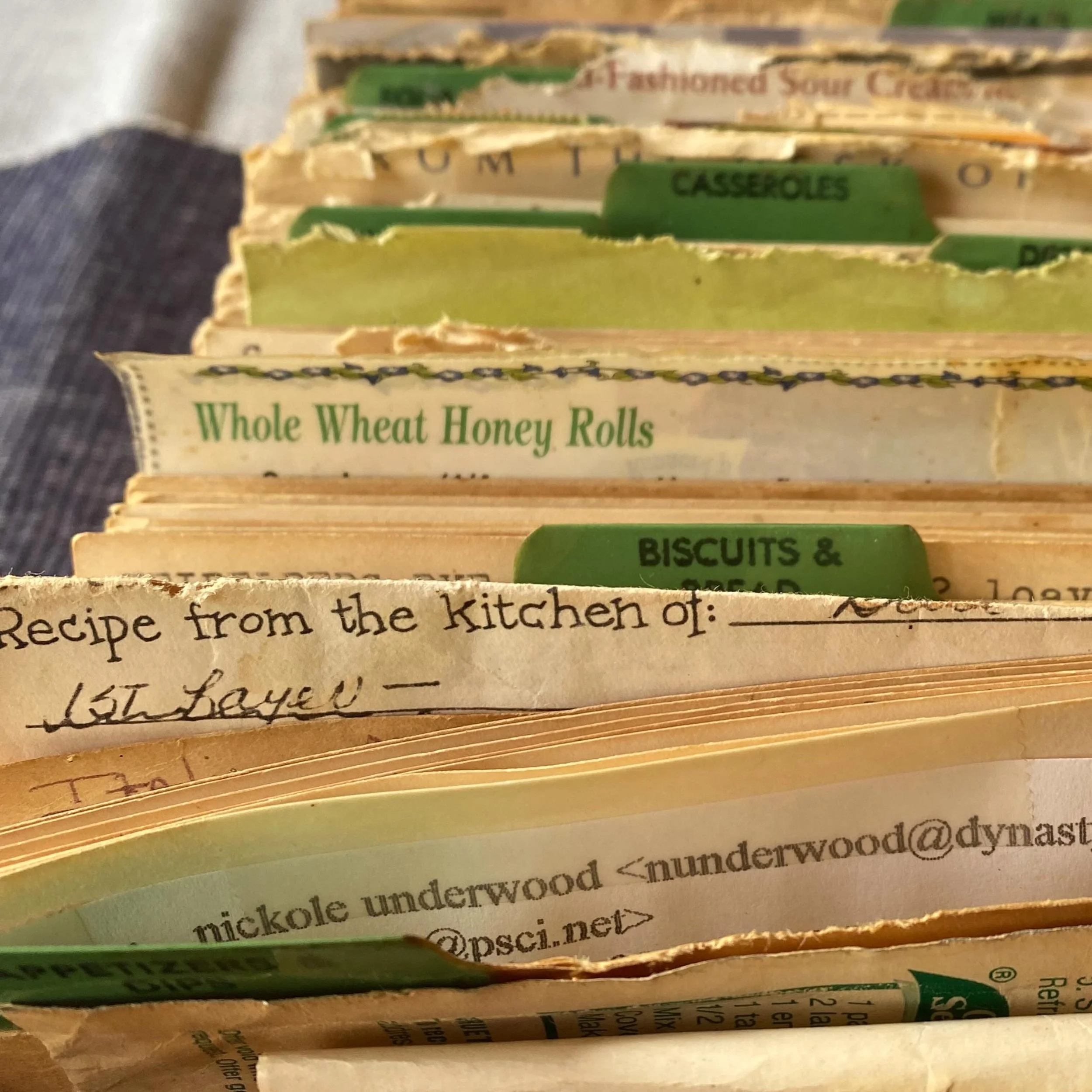My father-in-law found this old library card box at an estate sale a few years ago and gave it to us.

I love anything from an old library (it was my happy place growing up). 
What I did not know until today is that it&rsquo;s absolutely packed with 