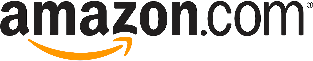 The Amazon.com logo in black with an orange arrow forming a smile underneath.