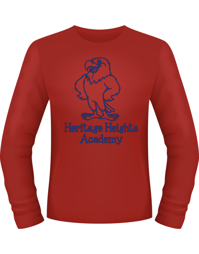 HHA Stacked Long-Sleeve T-Shirt - Red.png
