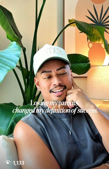 Instagram reel by Maxwell Cunanan reflecting on grief, intentional living, joy, and the importance of living fully and meaningfully