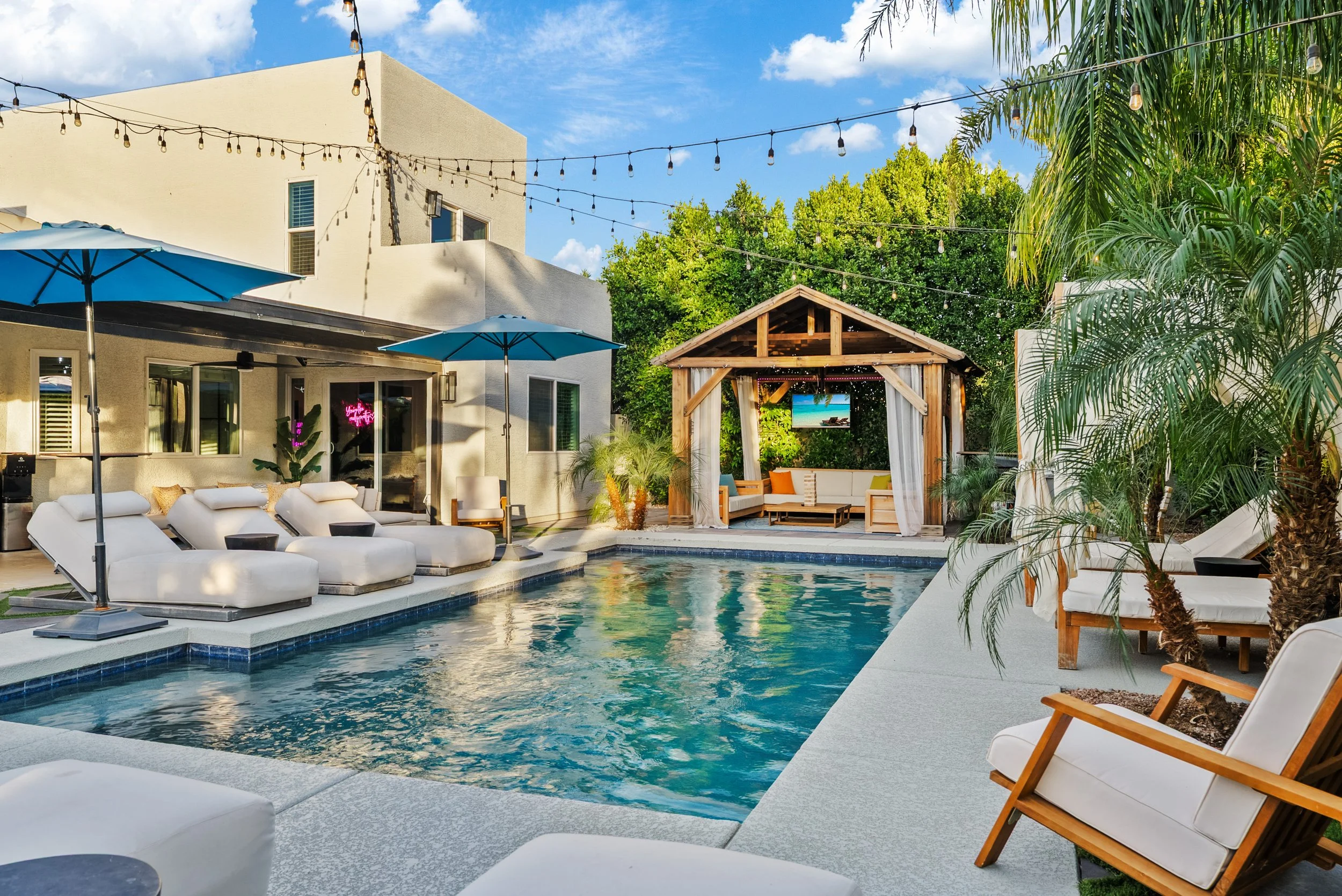 Paradise at Villa Santa Cruz luxury vacation rental designed for gathering and hospitality in Mesa Arizona