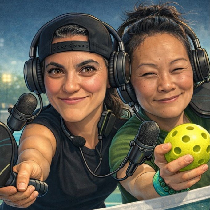 Roses are red 🌹
Pickleballs are neon green 💚
We argue on the court&hellip;
and the pod gets a little mean 😏

You stack wrong. I poach too soon.
We debate drops like it&rsquo;s high noon.
But after the dinks and the side-eye looks,
we&rsquo;re stil