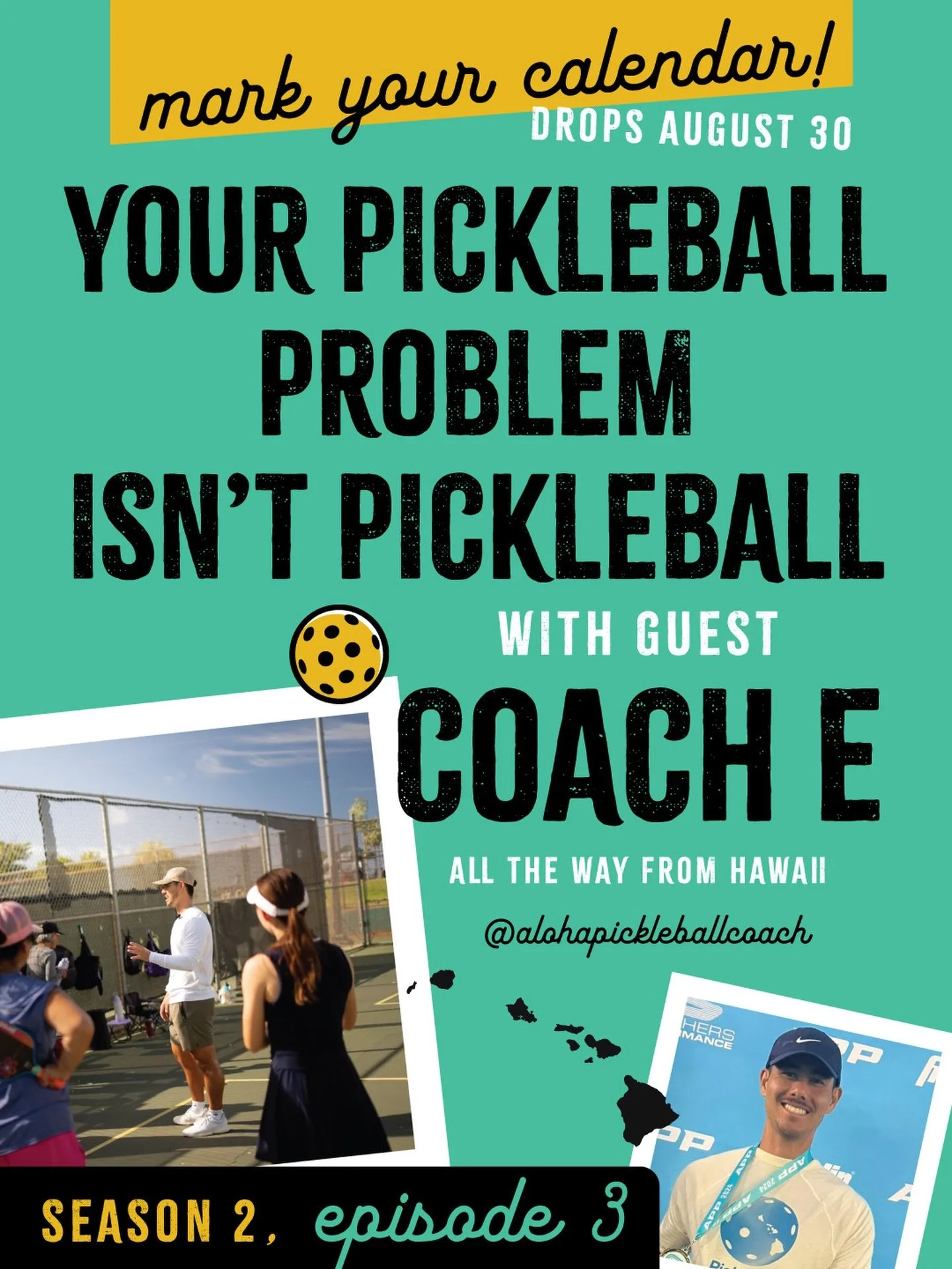 You know that friend who makes you rethink everything about your pickleball journey?

Yeah. We found him. 🙃 In Hawaii!

We jumped on a call with international pickleball coach Eland Tsubata (Coach E / @alohapickleballcoach ) to chat about the journe