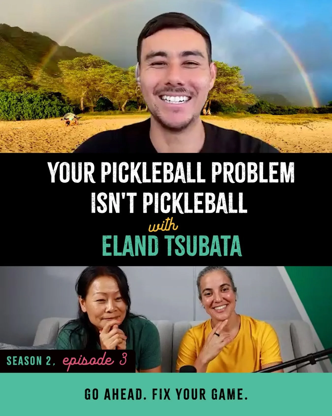 Let&rsquo;s give a big warm, Salty Pickles Pod welcome to @alohapickleballcoach 👋🏼🧂🏓

Eland is a Hawaii-based coach and player who works with a PPA player who also happens to be his girlfriend, and somehow we managed to talk about pretty much eve