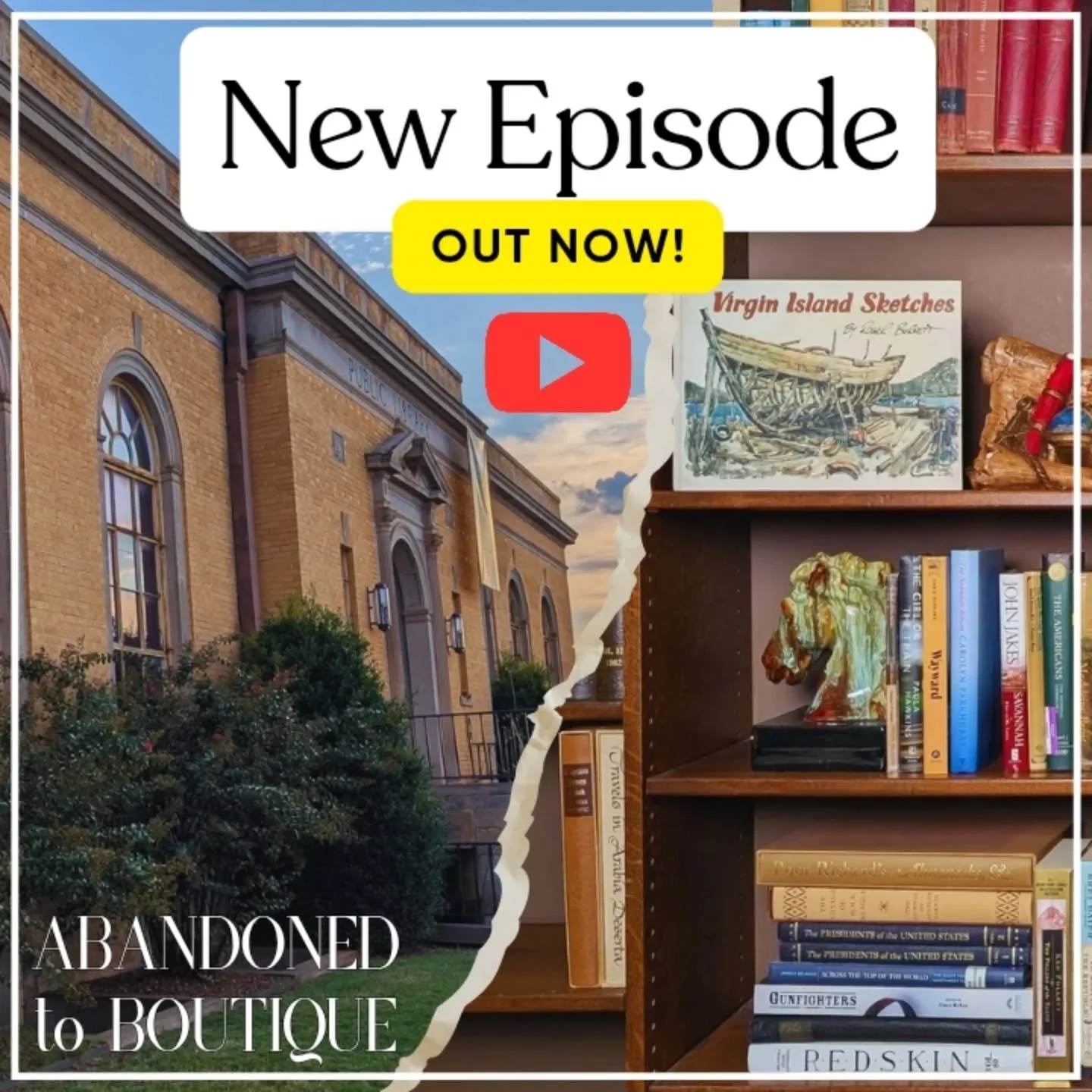 The latest update on our abandoned library to Hotel conversion is out now on the @structureandstory YouTube channel! The link is in our bio!

In this episode of Abandoned to Boutique, Layton drives to St. Louis, Missouri to pick up a haul of vintage 
