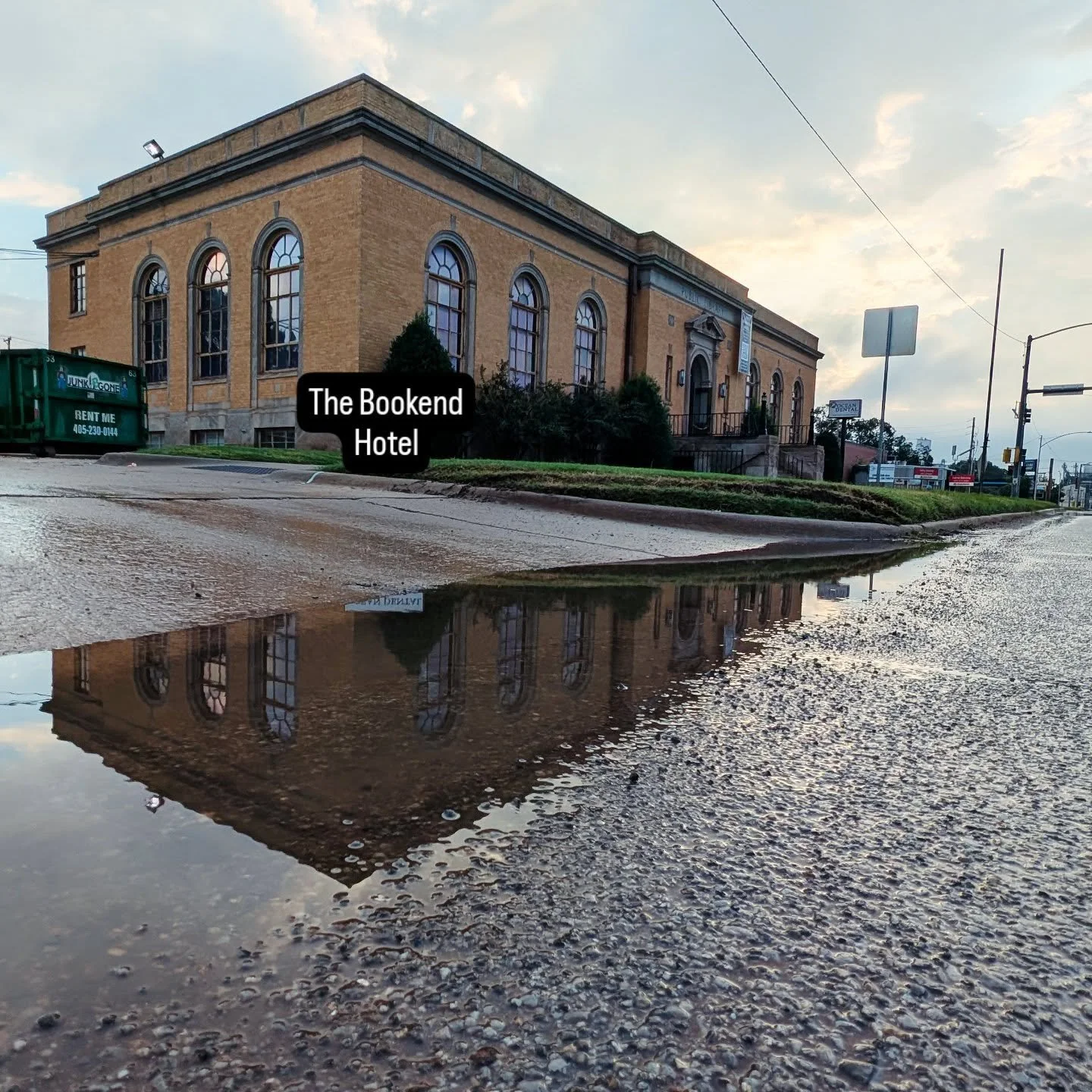 Some nice overnight rain brought us this picture. The architecture of this building is just so beautiful! What is going on inside these walls is incredible though!

#adaptivereuse #historicpreservation #BoutiqueHotel #stillwaterstrong #publiclibrary 