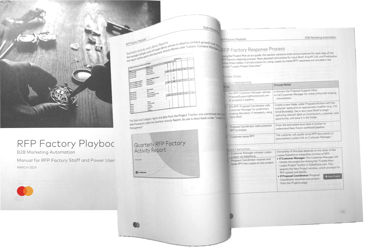 Created and documented processes for centralized RFP response function
