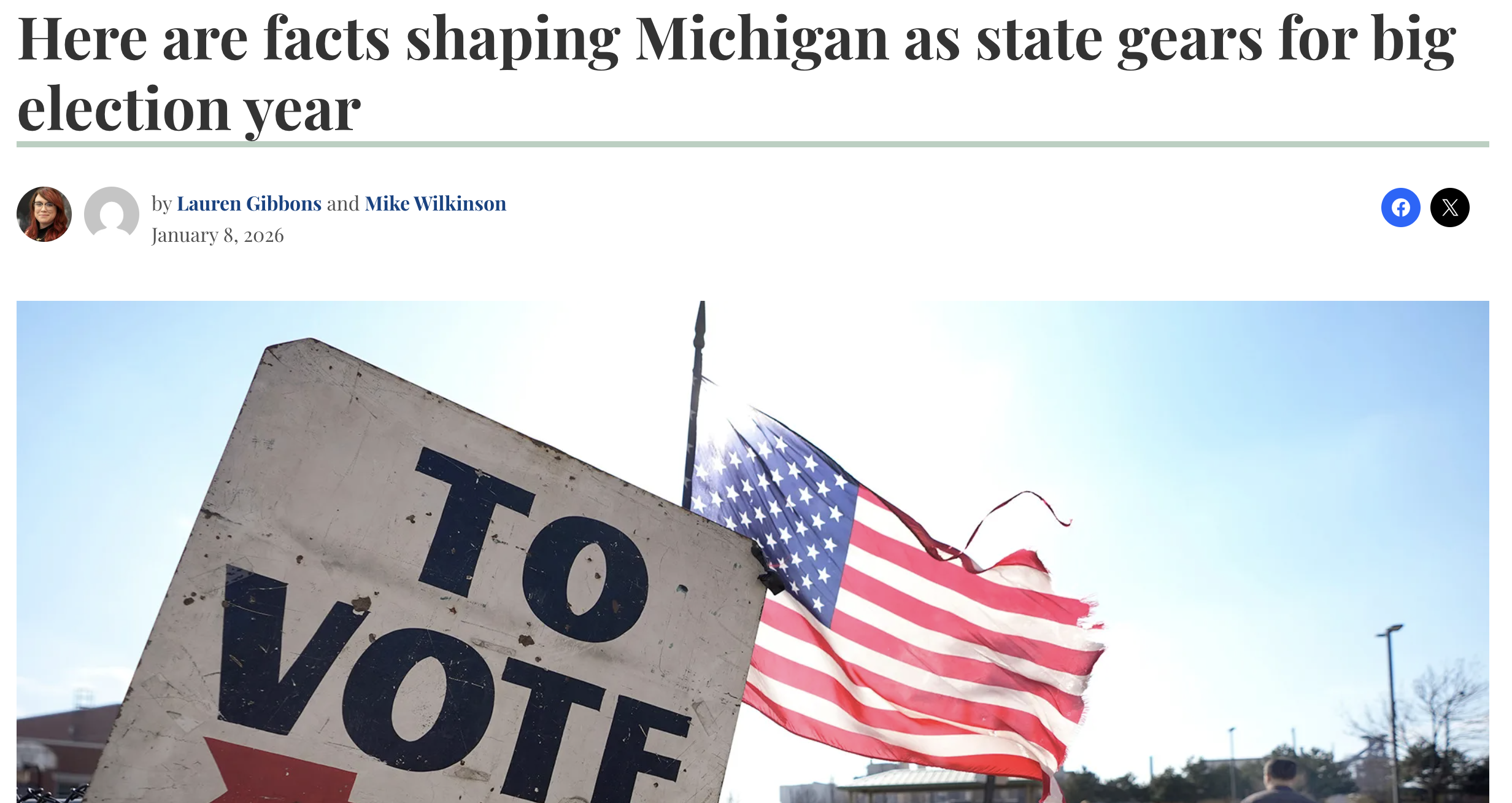 Here are facts shaping Michigan as state gears up for big election year