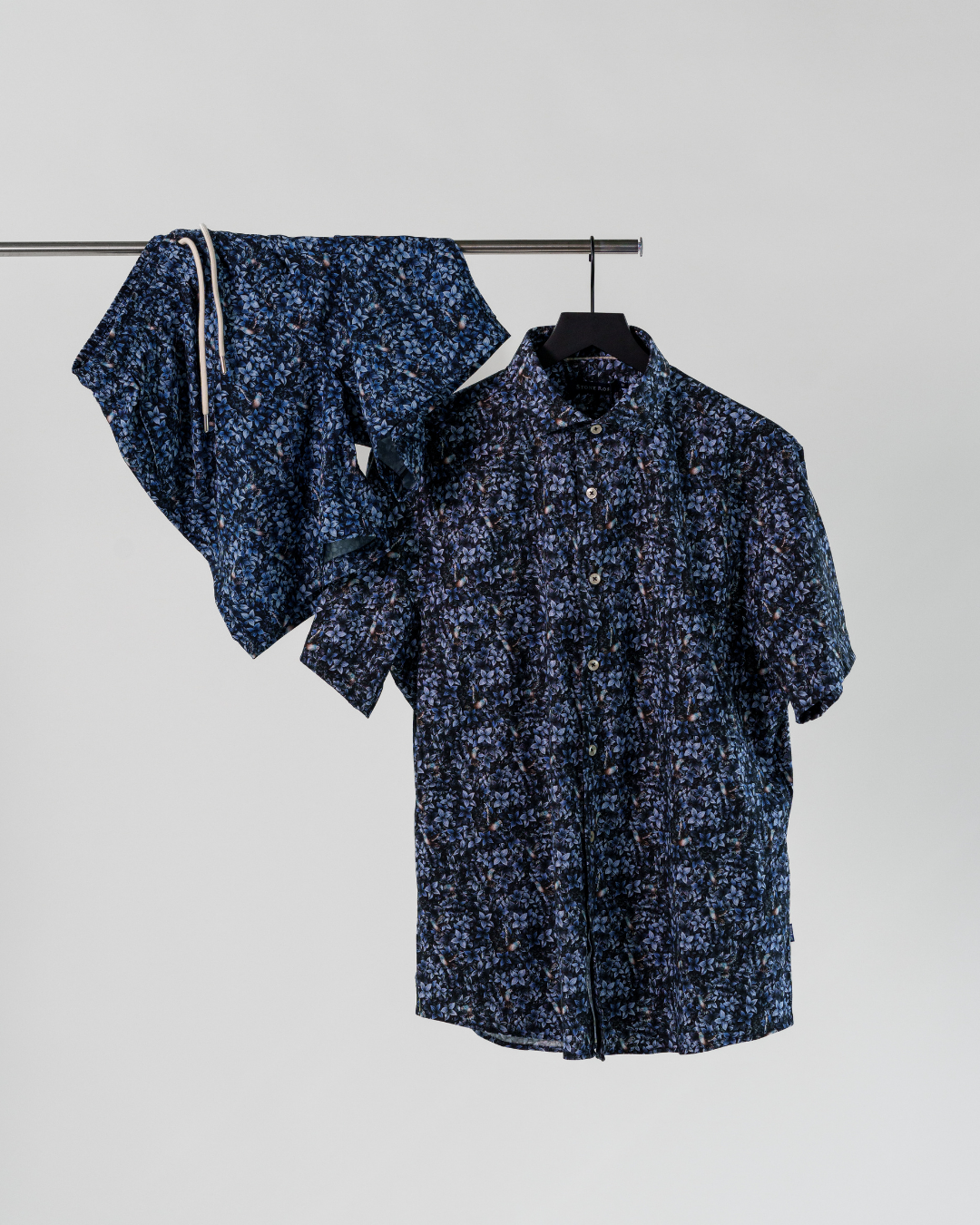 Branded product display with clean white background menswear