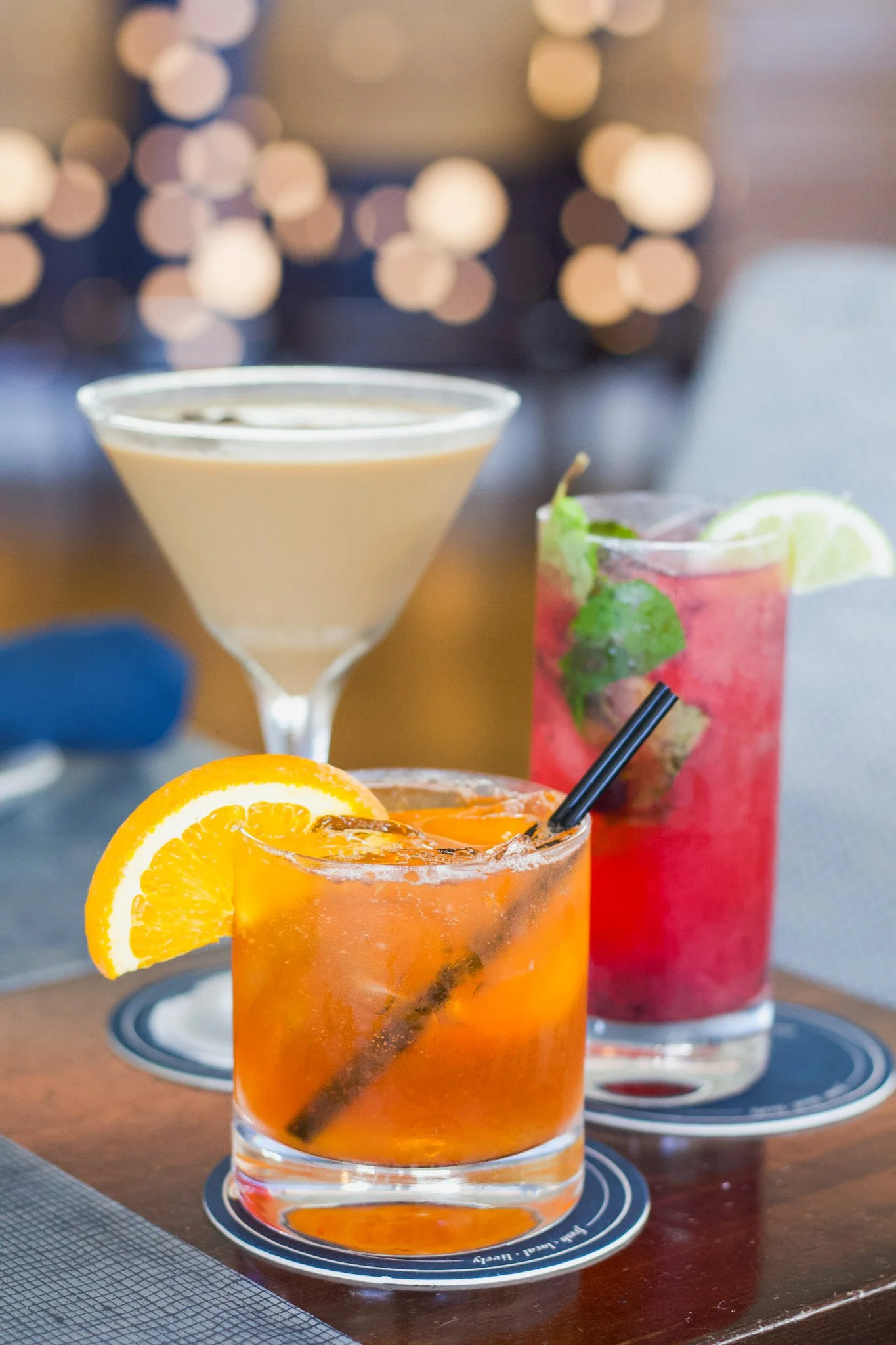 Craft cocktail close-up for  Delray Beach restaurant