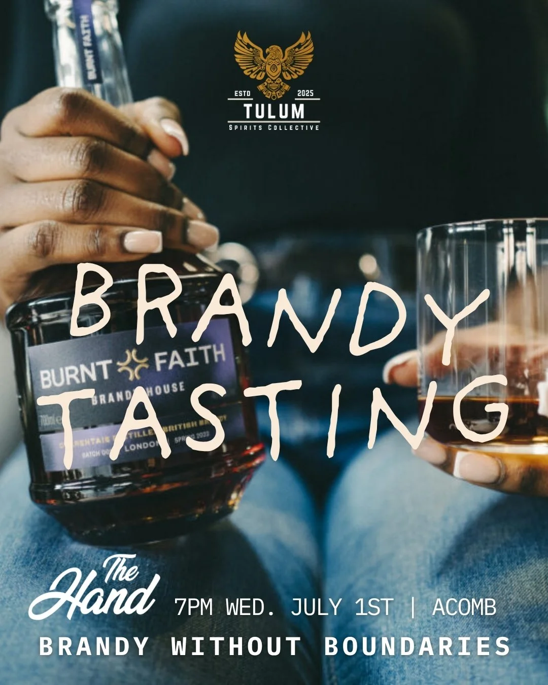 Brandy without Boundaries: Exclusive Tasting & Discovery session with Burnt Faith