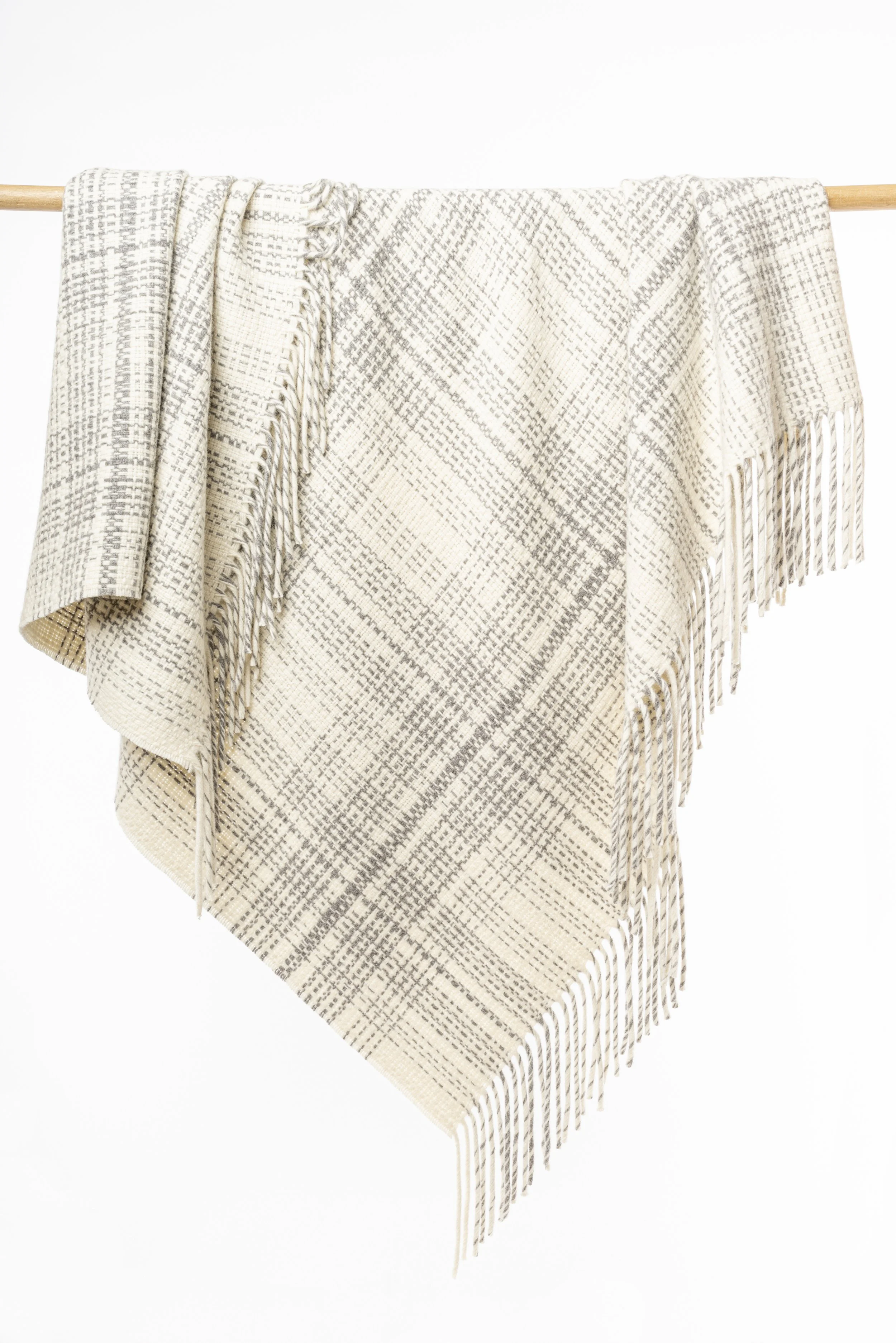 Rustic plaid throw