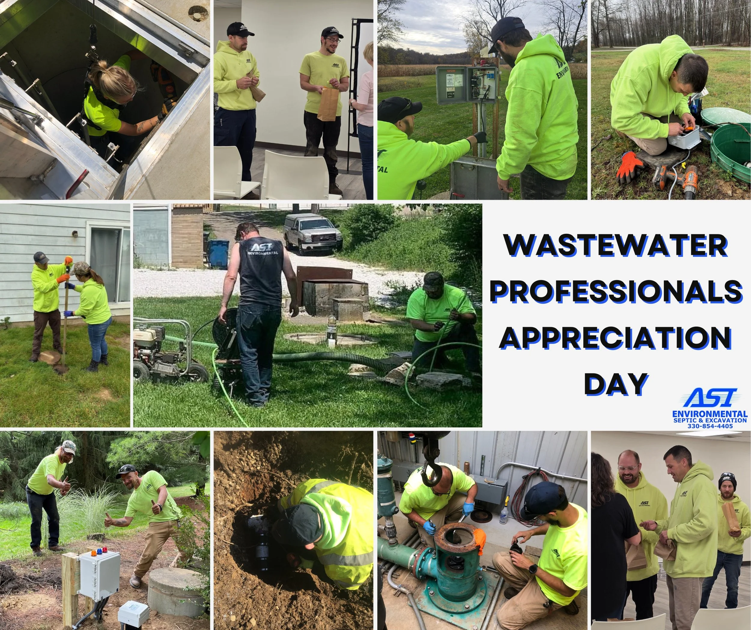 Happy Wastewater Professional Appreciation Day! We are so lucky to work with this hardworking, caring, and amazing team! Thank you to our customers, and the community for appreciating our team every day!🩵💩💙