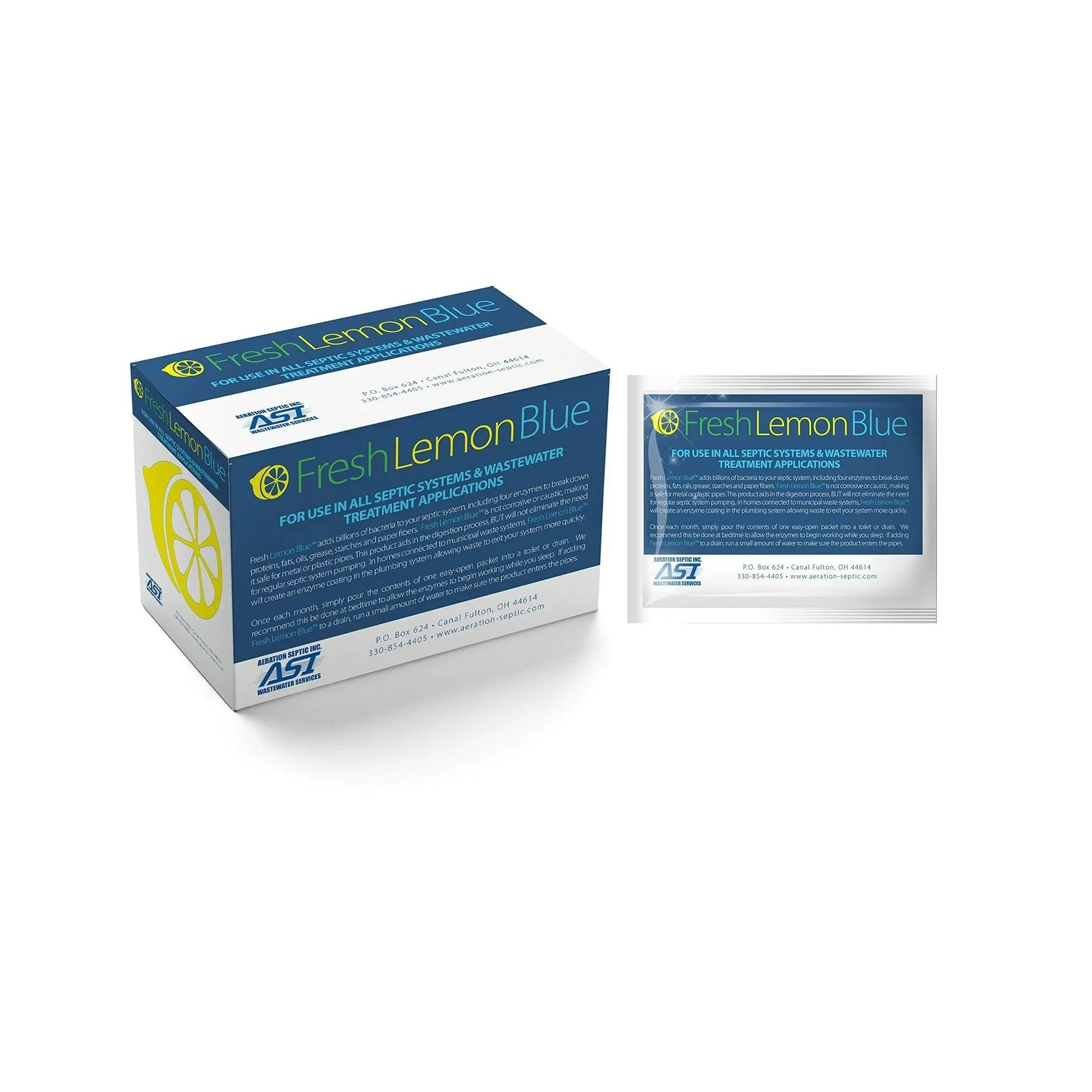 One Year Supply of Fresh Lemon Blue - 12 Packets