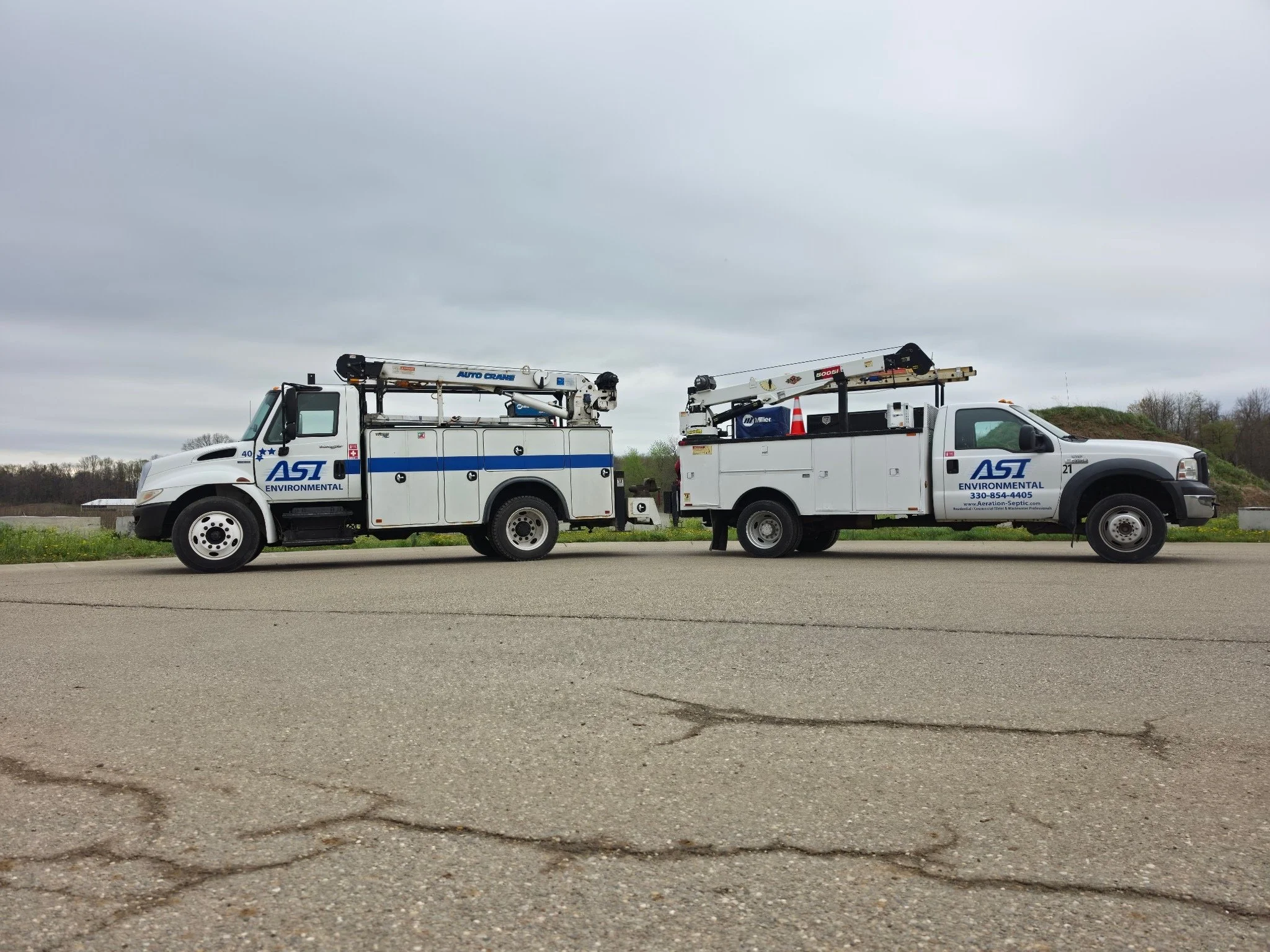 ASI commercial division service trucks