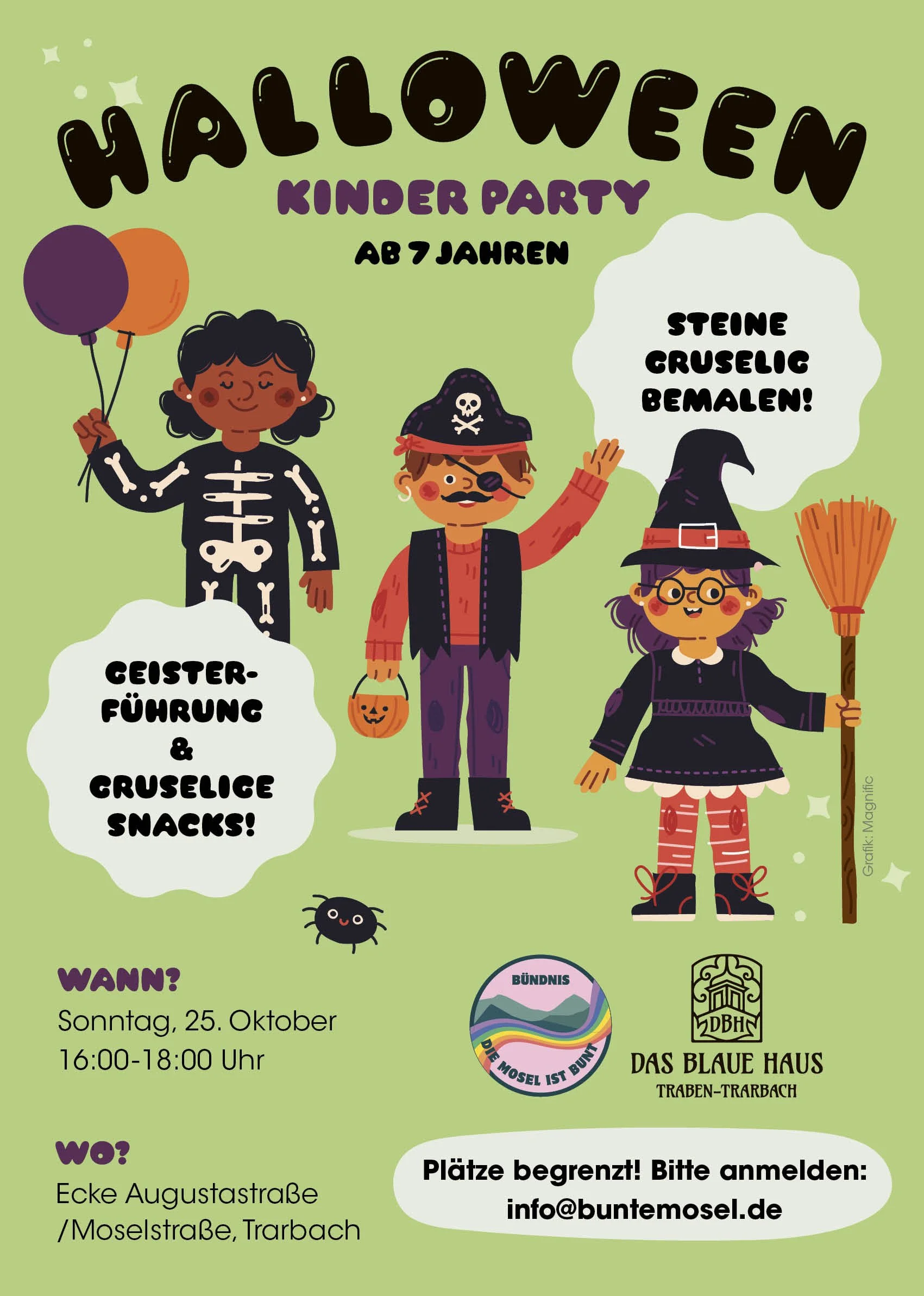 HALLOWEEN PARTY für Kinder – Sonntag der 25. Oktober 2026, 16.00-18.00 Uhr