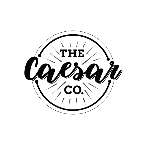 Logo for The Caesar Co. with circular design and vintage font.