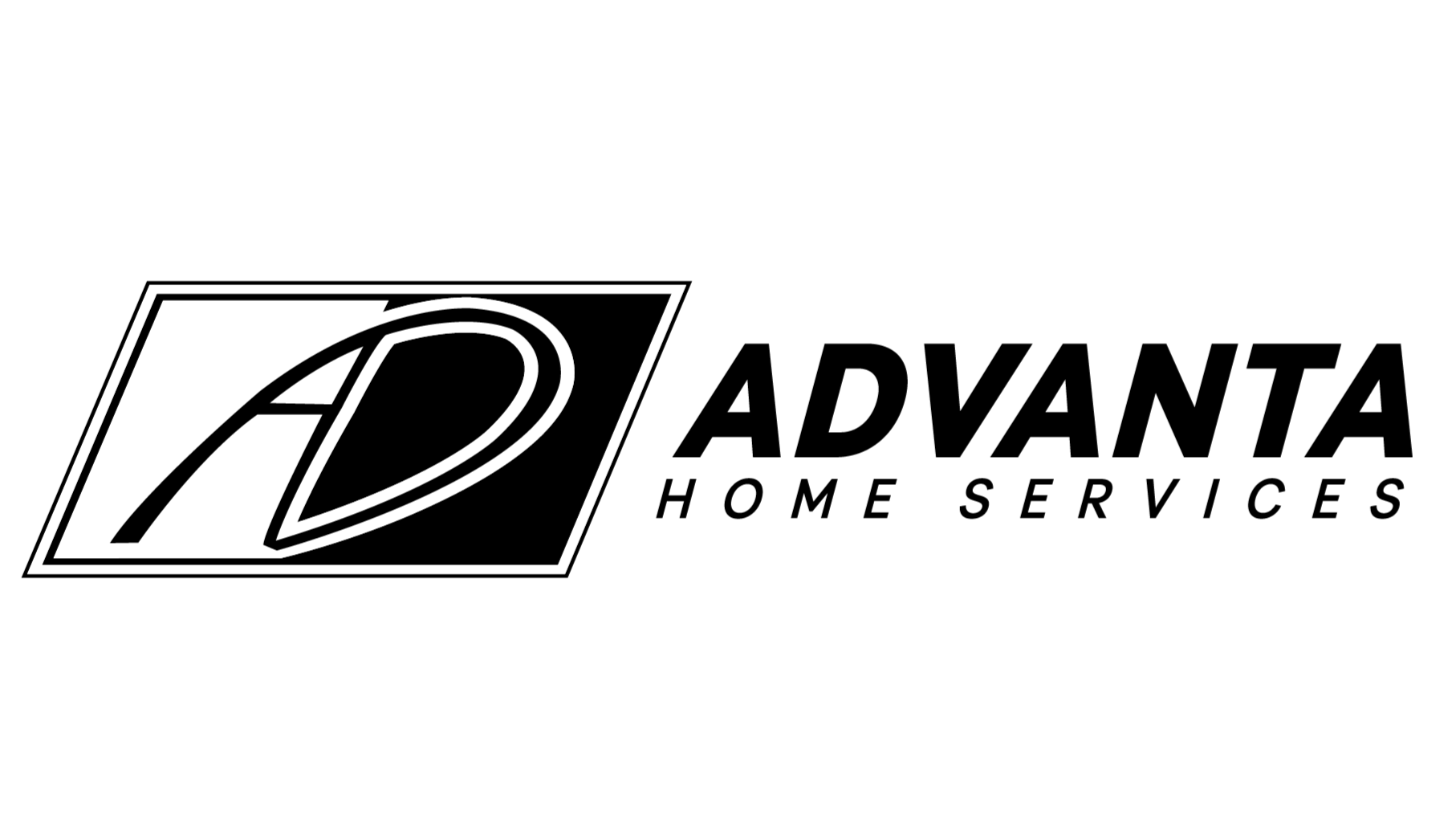 Logo for Advanta Home Services featuring a stylized 'A' and 'D' inside a rectangle, with the company name to the right.