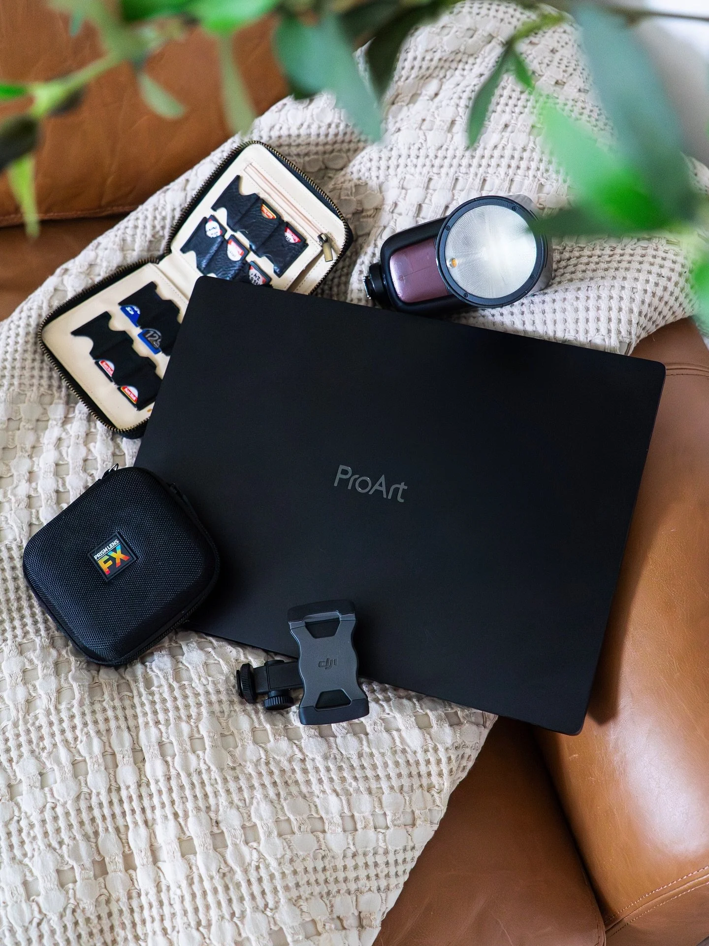 Cozy creatively 

Post-shoot reset, packing up my favorite gear
and getting ready to dive into edits on my Pro Art by ASUS. 

My @prismlensfx pouch is always by my side. Use code &ldquo;GABBYSARA&rdquo; for a discount if you&rsquo;re ready to level u