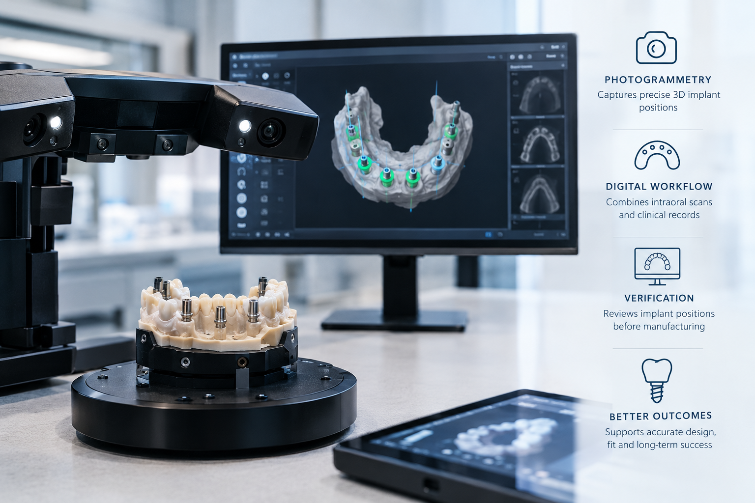 How Photogrammetry Improves Implant Position Verification in Full-Arch Cases