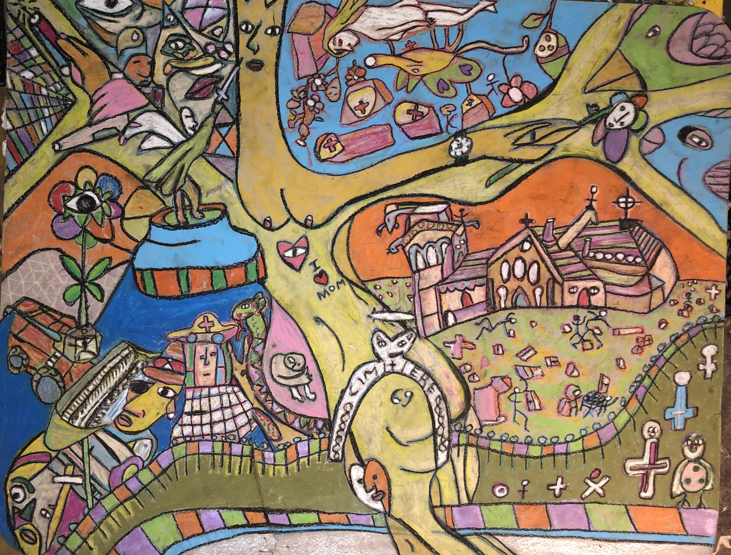 Graveyard, 2022. 40 x 60 inches. 400$