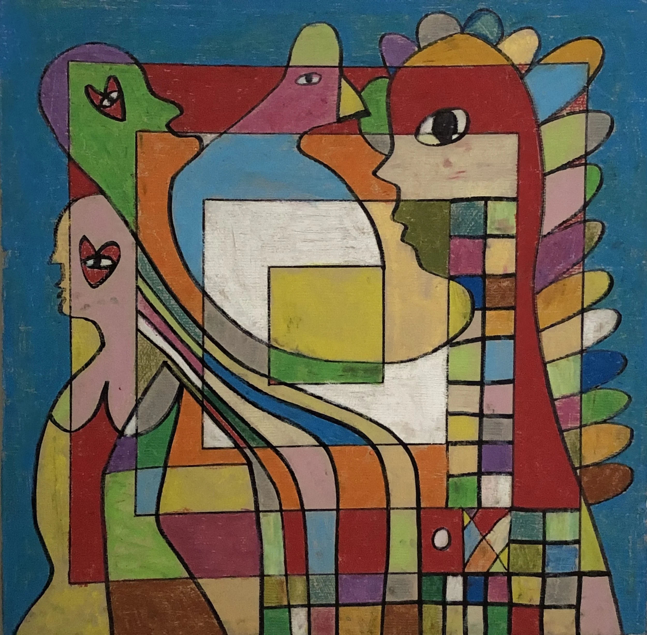 Safe place to land, 2024 - 37 x 37 inches. 150$