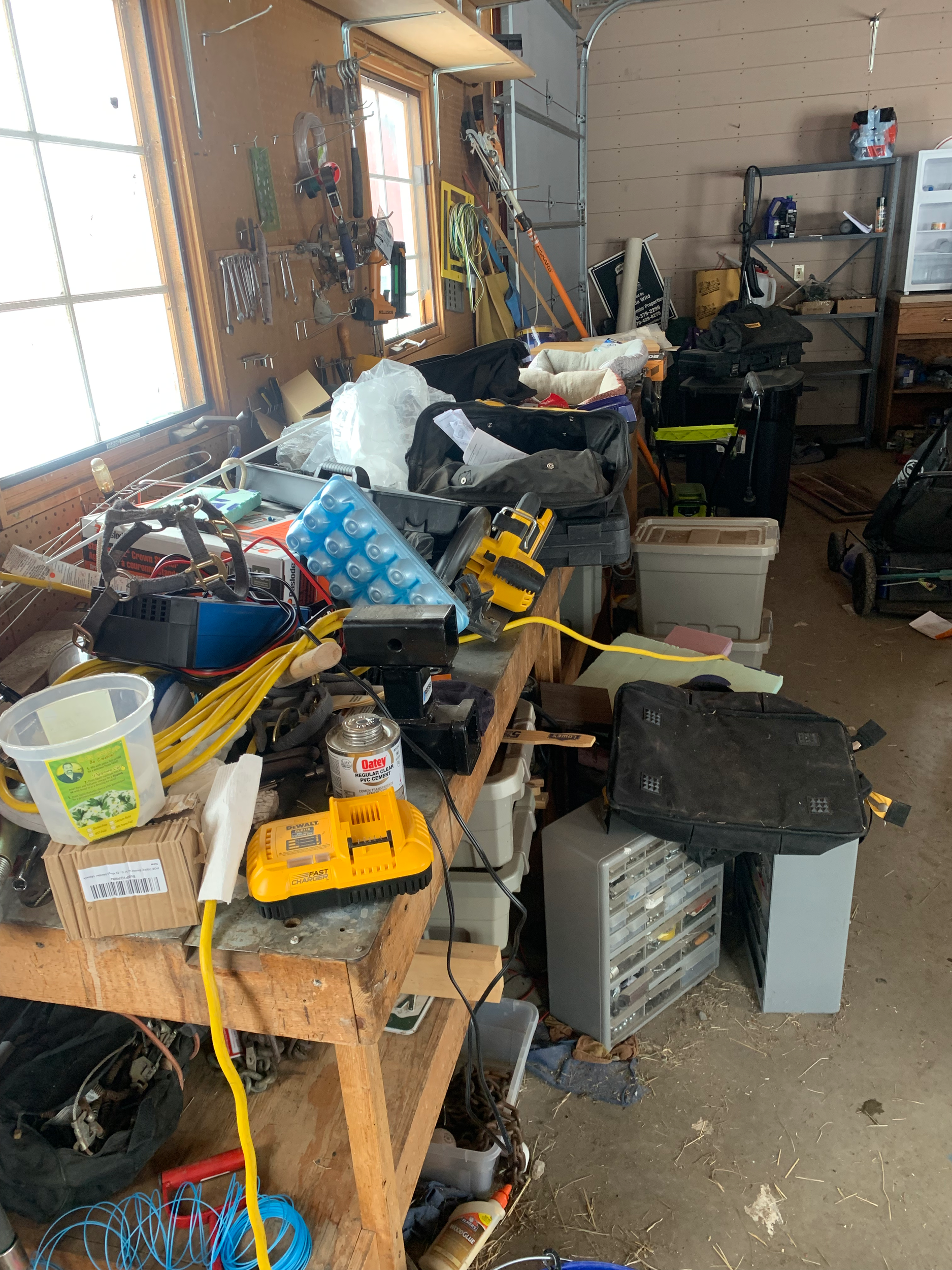 Tool room before