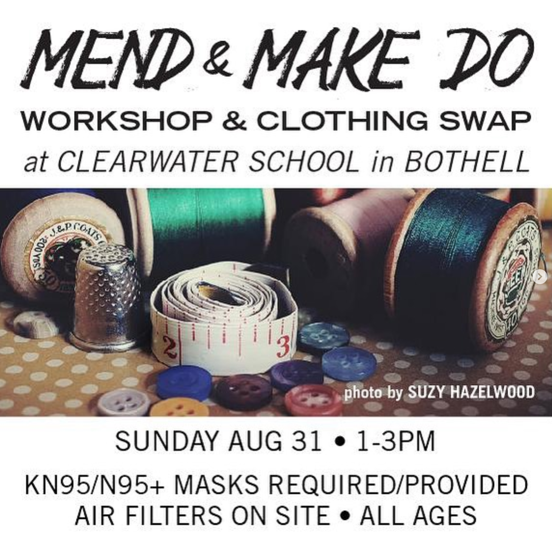 COMMUNITY EVENT - Mend & Make Do, Workshop and Clothing Swap