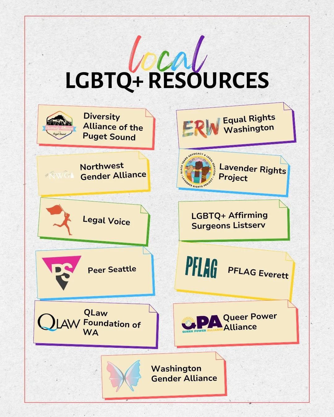 The holidays can be tough, and it&rsquo;s okay to reach out for support. Snohomish and the surronding area has a variety of local LGBTQ+ resources available for mental health, community connection, and guidance &mdash; many you can access anytime.

Y