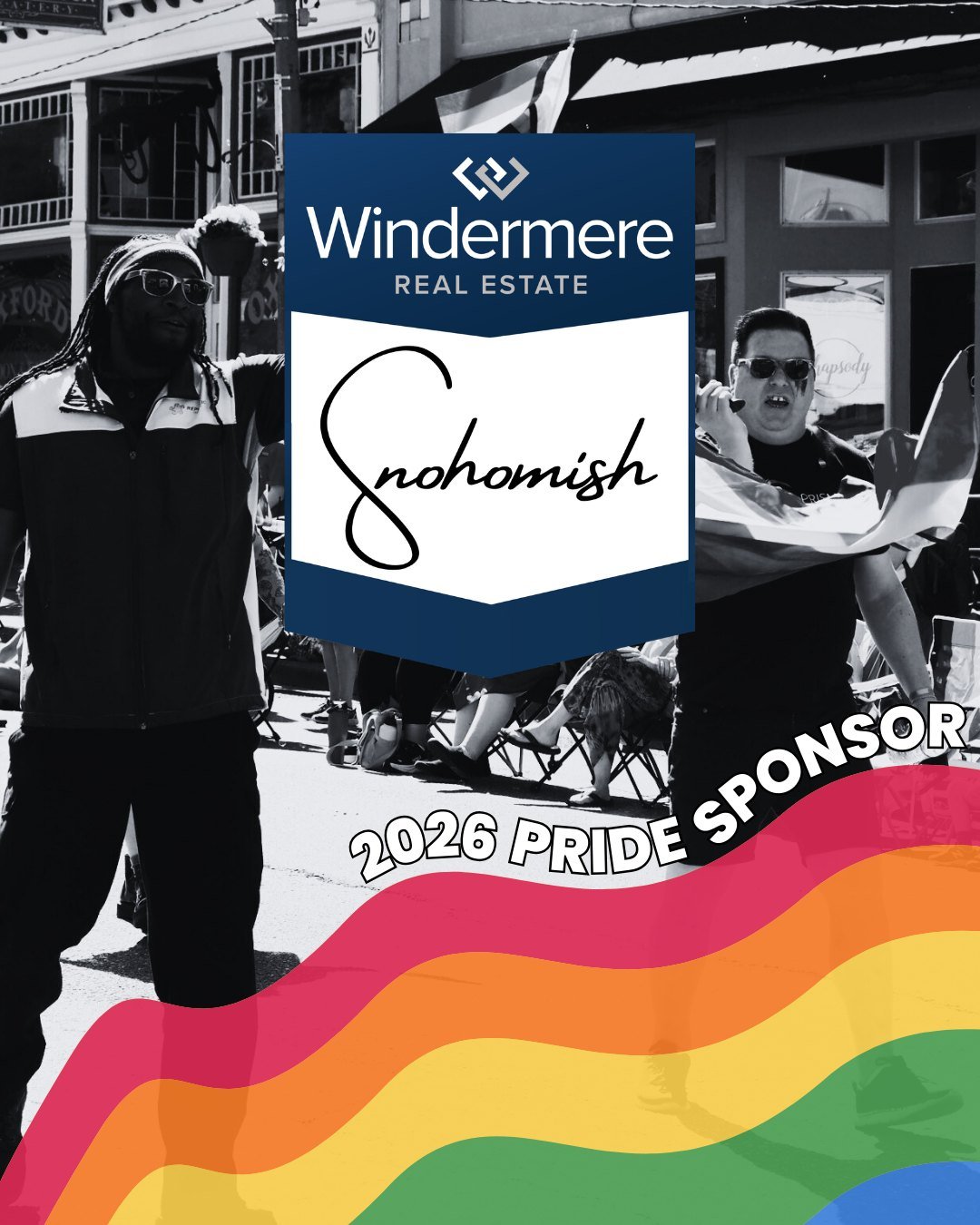A huge thank-you to @windermeresnohomish for sponsoring Pride this year! They&rsquo;re a trusted local real estate office helping people buy, sell, and find homes in our community with personalized, professional service &mdash; and we&rsquo;re so gra