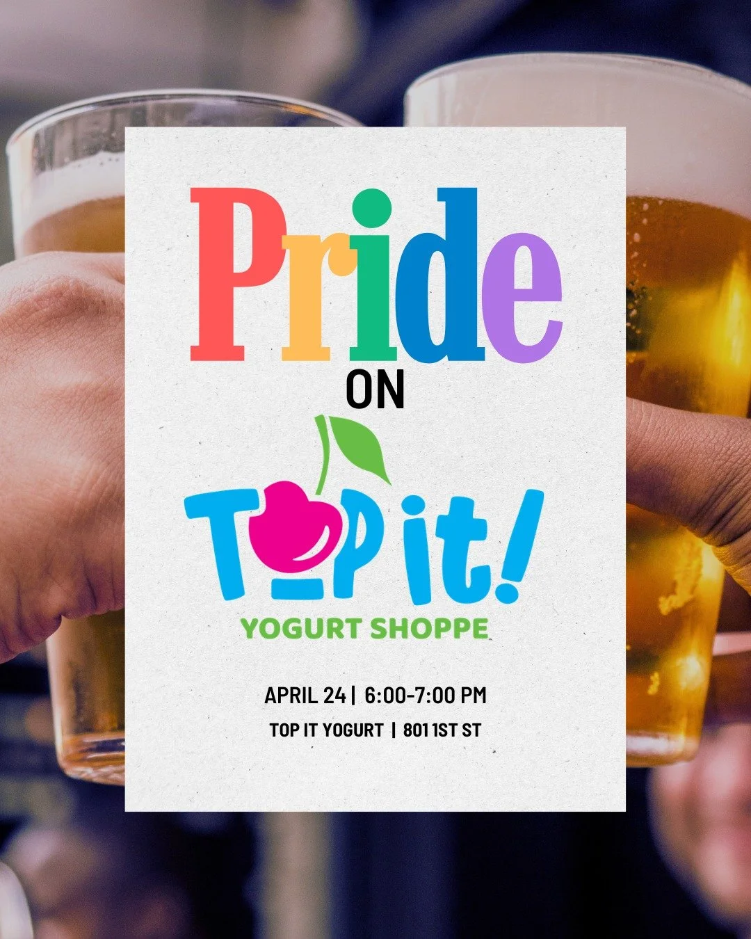 Fro-yo + Pride = the perfect Friday night! 🍦🌈

Join us for Pride on Top It at Top It Yogurt Shoppe, then head over to Spada Farmhouse for drinks! A portion of proceeds comes back to Out in Snohomish &mdash; so every bite supports Pride. 💜 Families