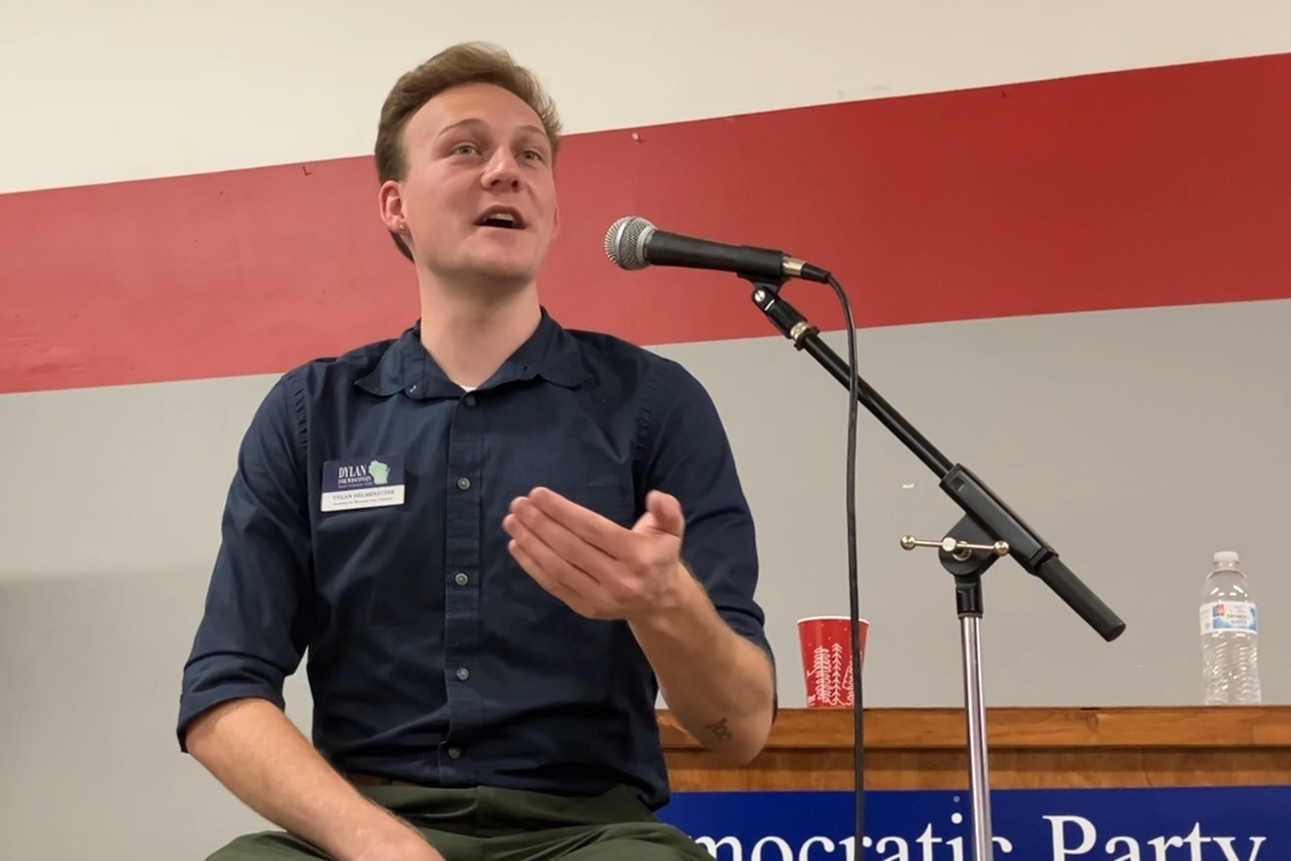 Coffee and (Great) Conversation with WI State Treasurer Candidate During Visit Last Thursday