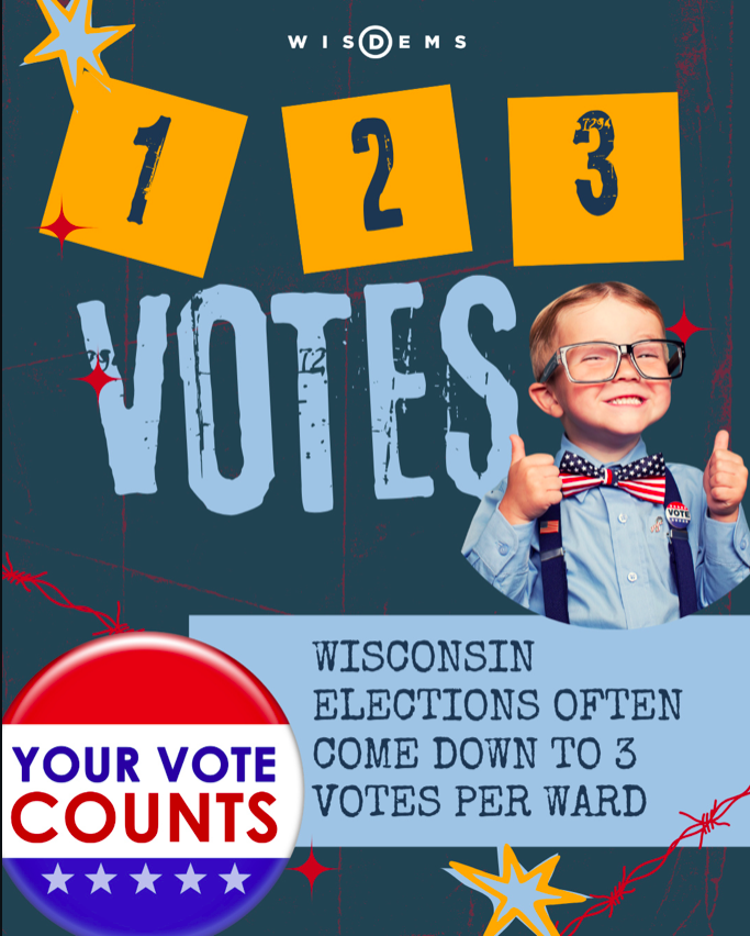 Columbia County, WI democrats will be out canvassing this Monday, April 6 and Tuesday April 7. Your participation is appreciated!