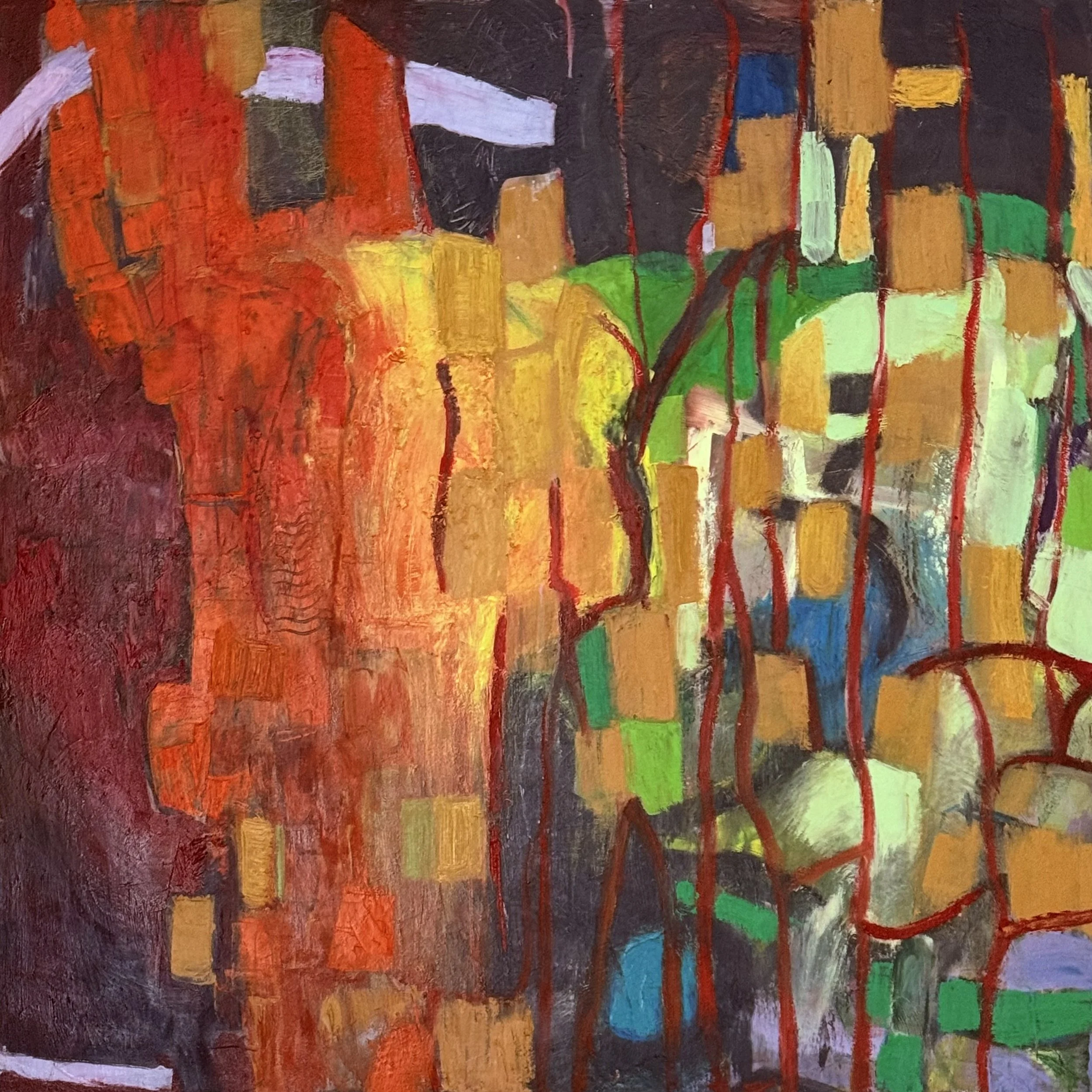 All This Can be Yours (2023) oil and wax medium on canvas 100x100 cm