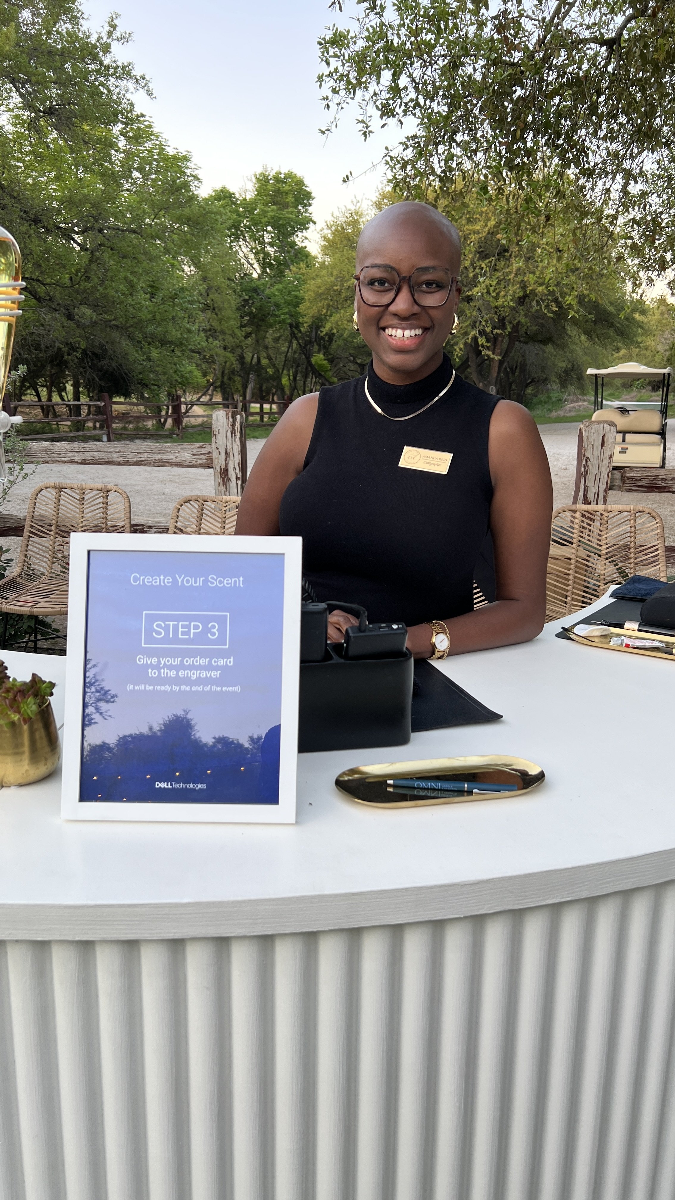 Fragrance Bottle Engraving for Dell - Omni Barton Creek