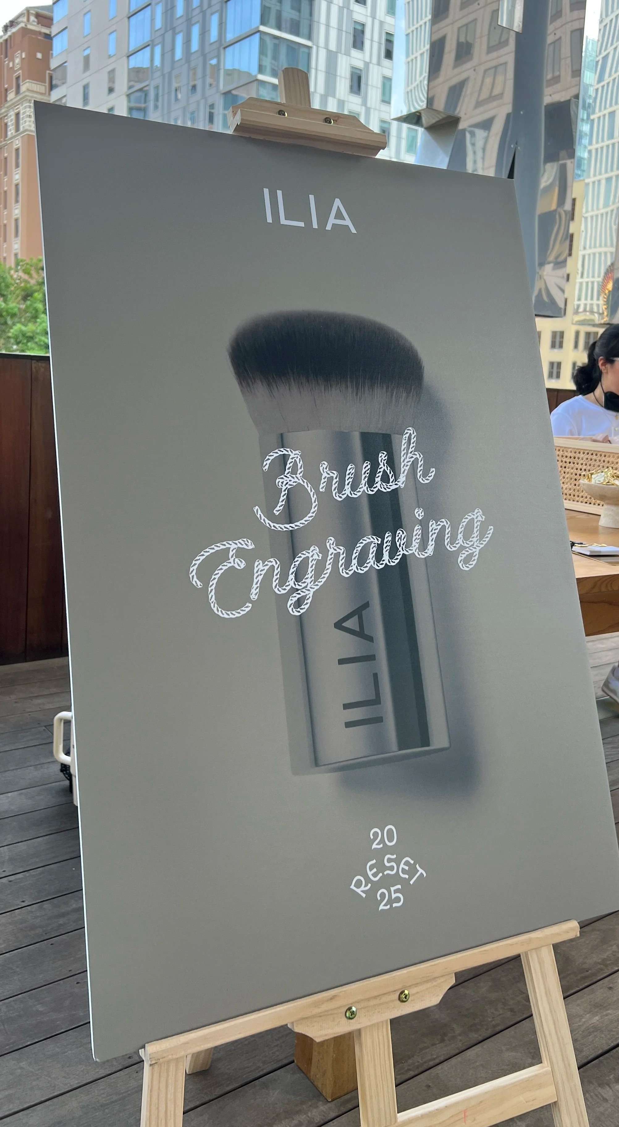 Live Engraving for ILIA Beauty Corporate Off-Site Dinner