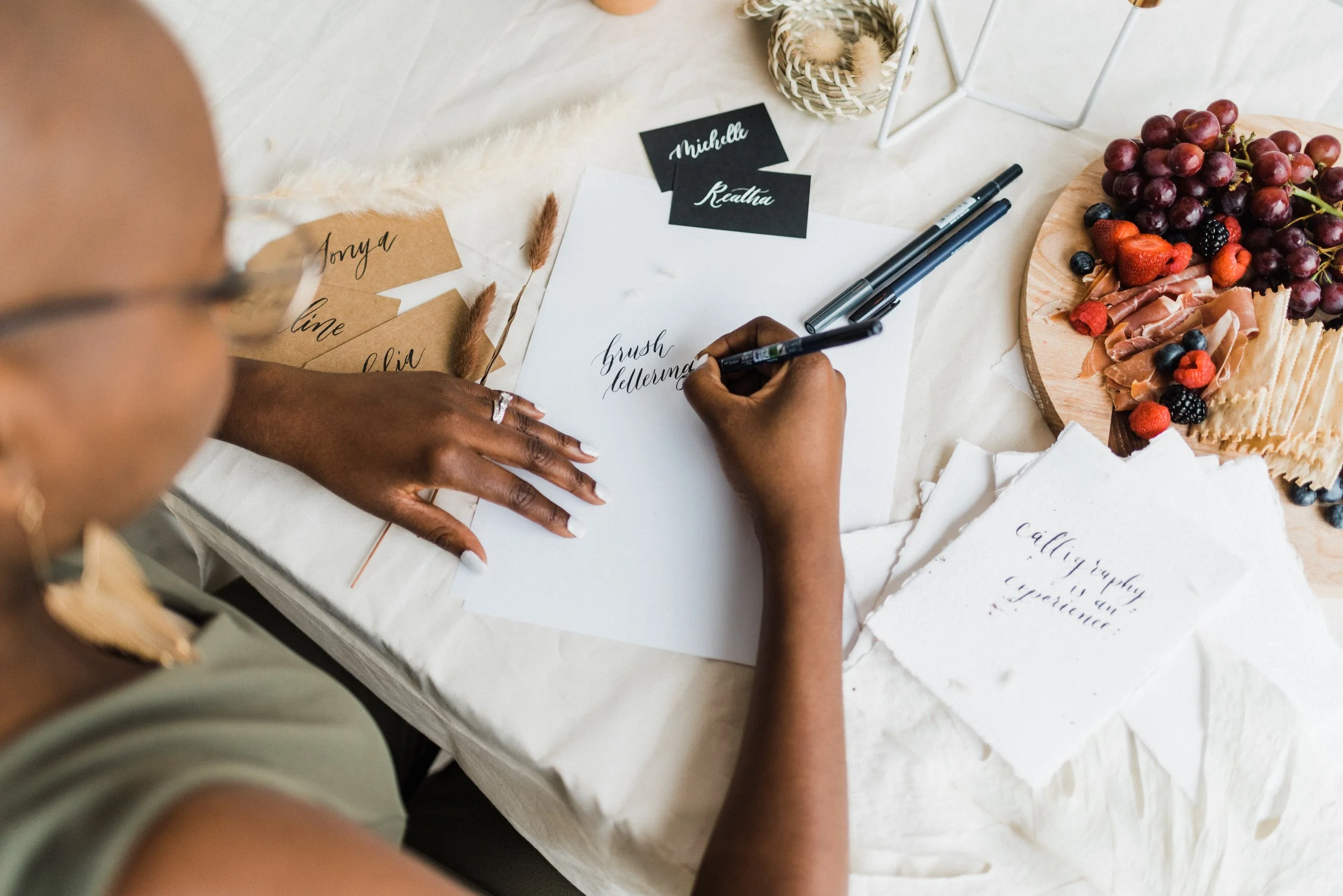 Brush Lettering Calligraphy Workshop with Amanda Reid