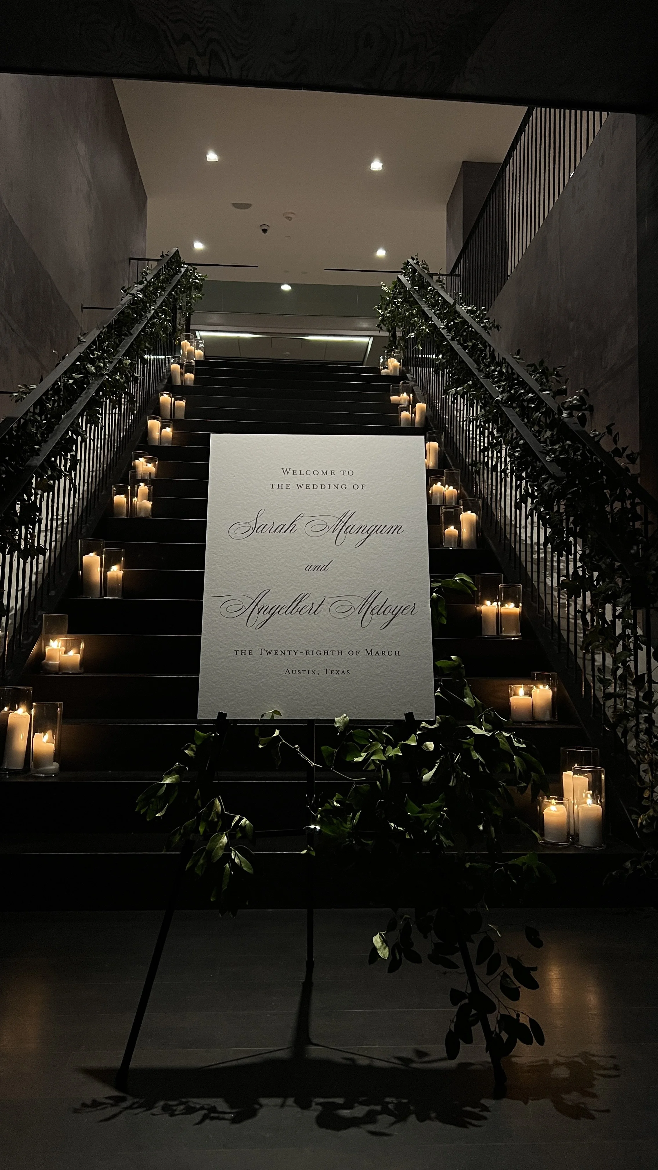 Live Engraving Champagne Flutes &amp; Rocks Glasses at S&amp;A Wedding - The Line Hotel